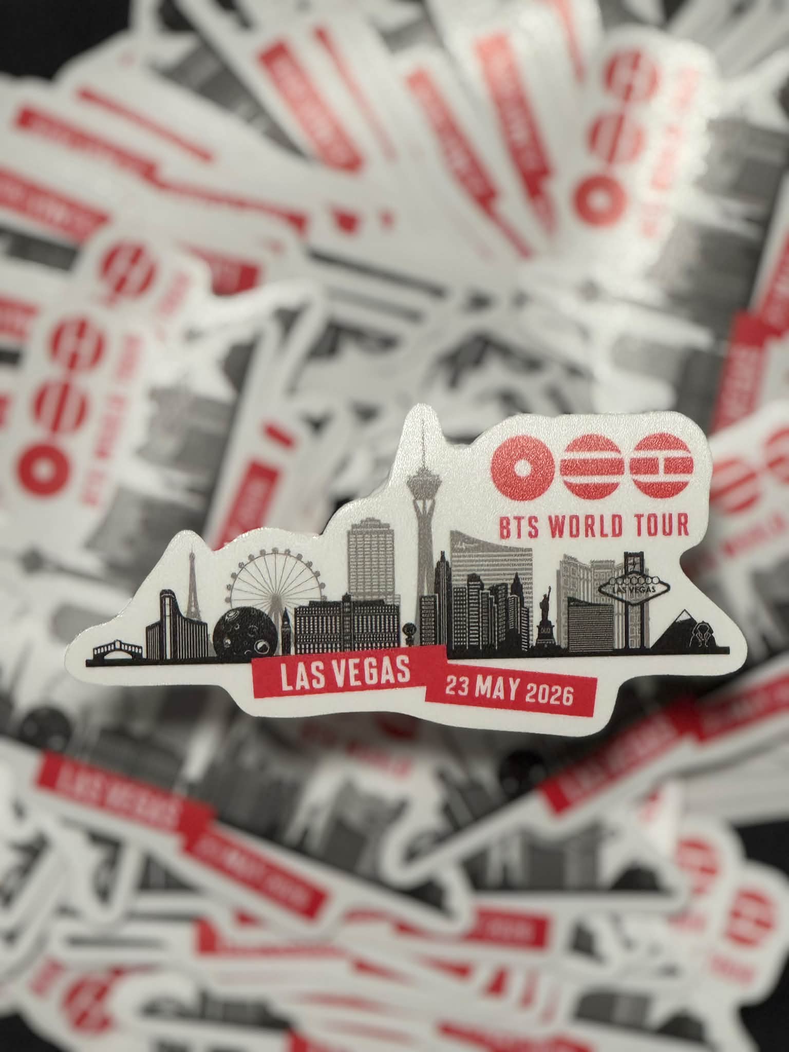 BTS Las Vegas tour stickers for sale - waterproof, vinyl, $3 each