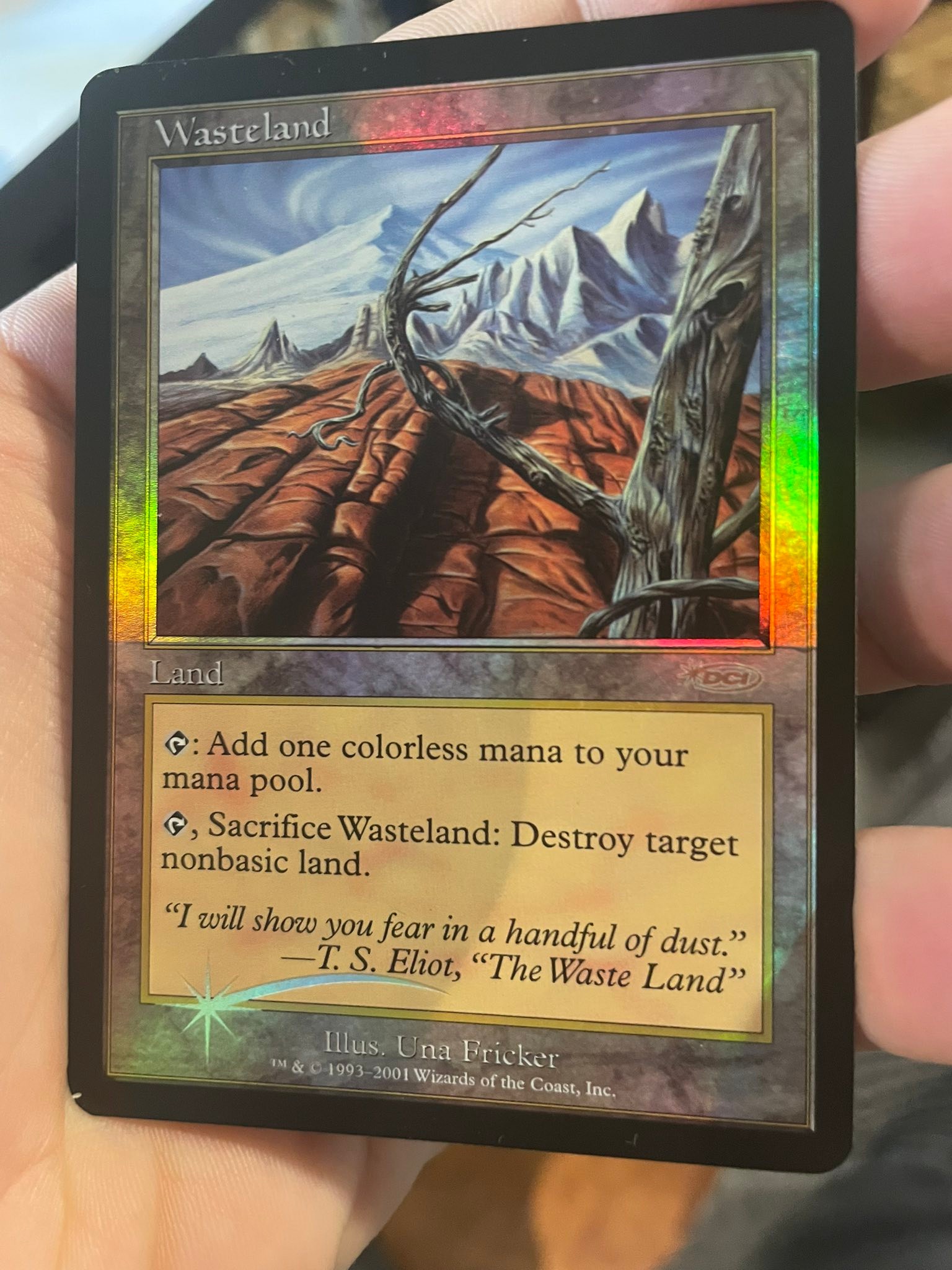 【ARS9】miss print マジック・ジャマー ネームシフトエラー Is the line through the card a printing error?