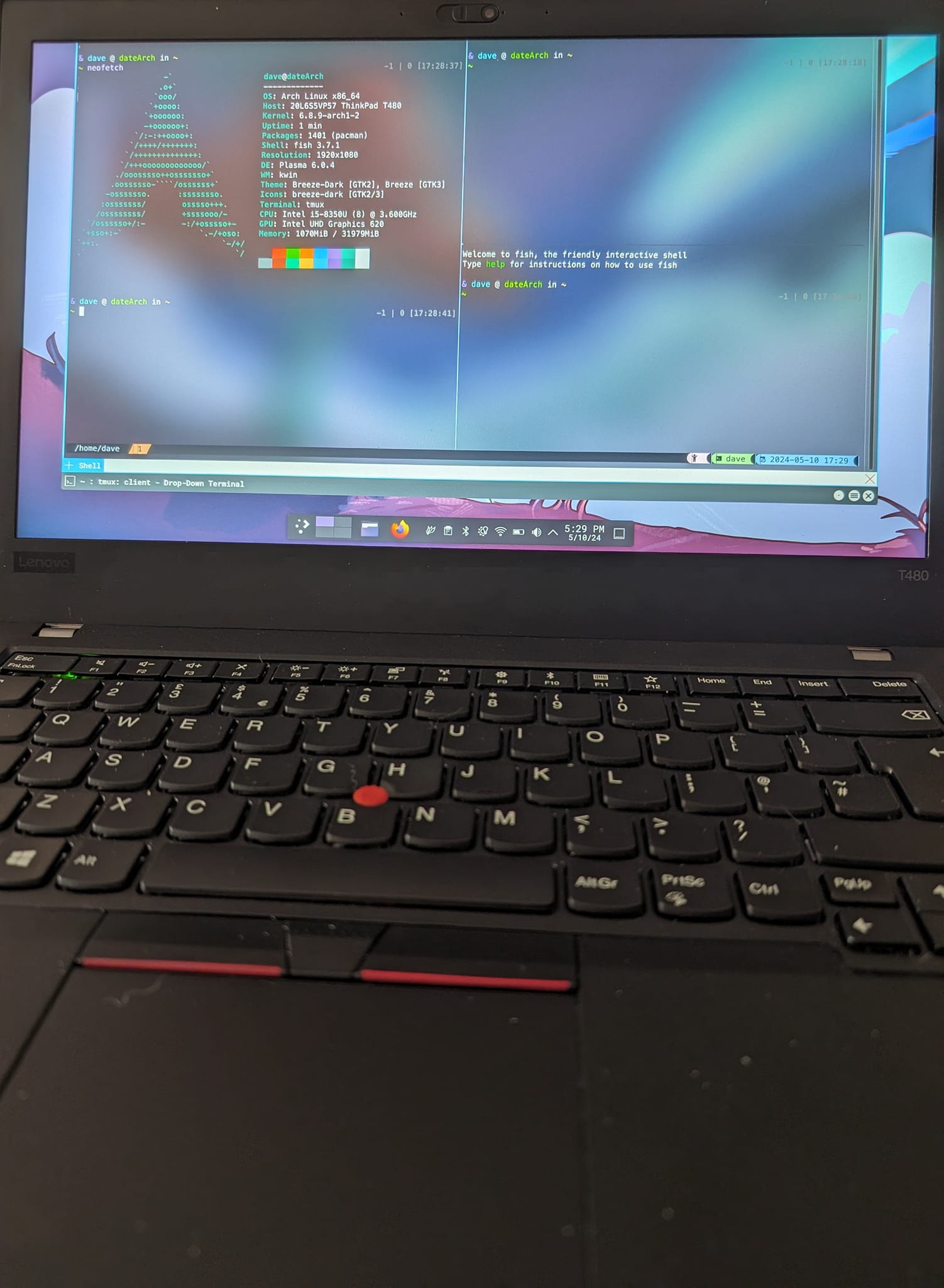 Arch Linux setup on Thinkpad X230 tablet