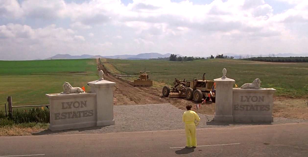 Back to the Future Part III Lyon Estates location then and now