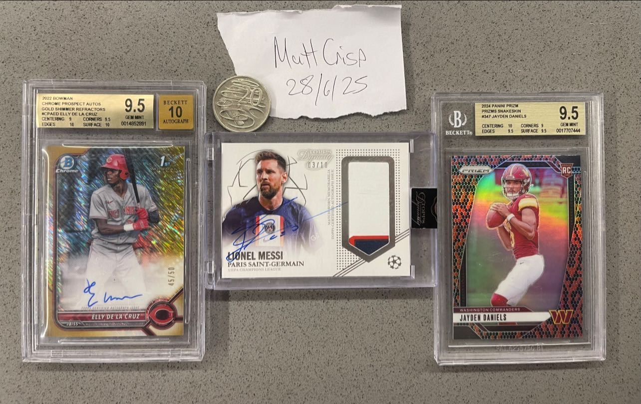 2025 Prizm FIFA Lionel Messi #19 manga card sold for $14,841