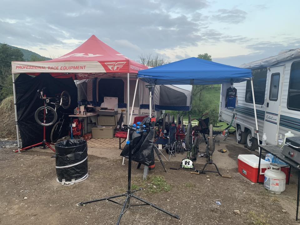 BMX Racing Pit Setups