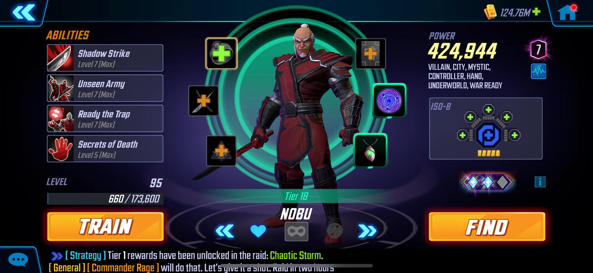 One of the main leaders of The Hand. Show me those Nobu.