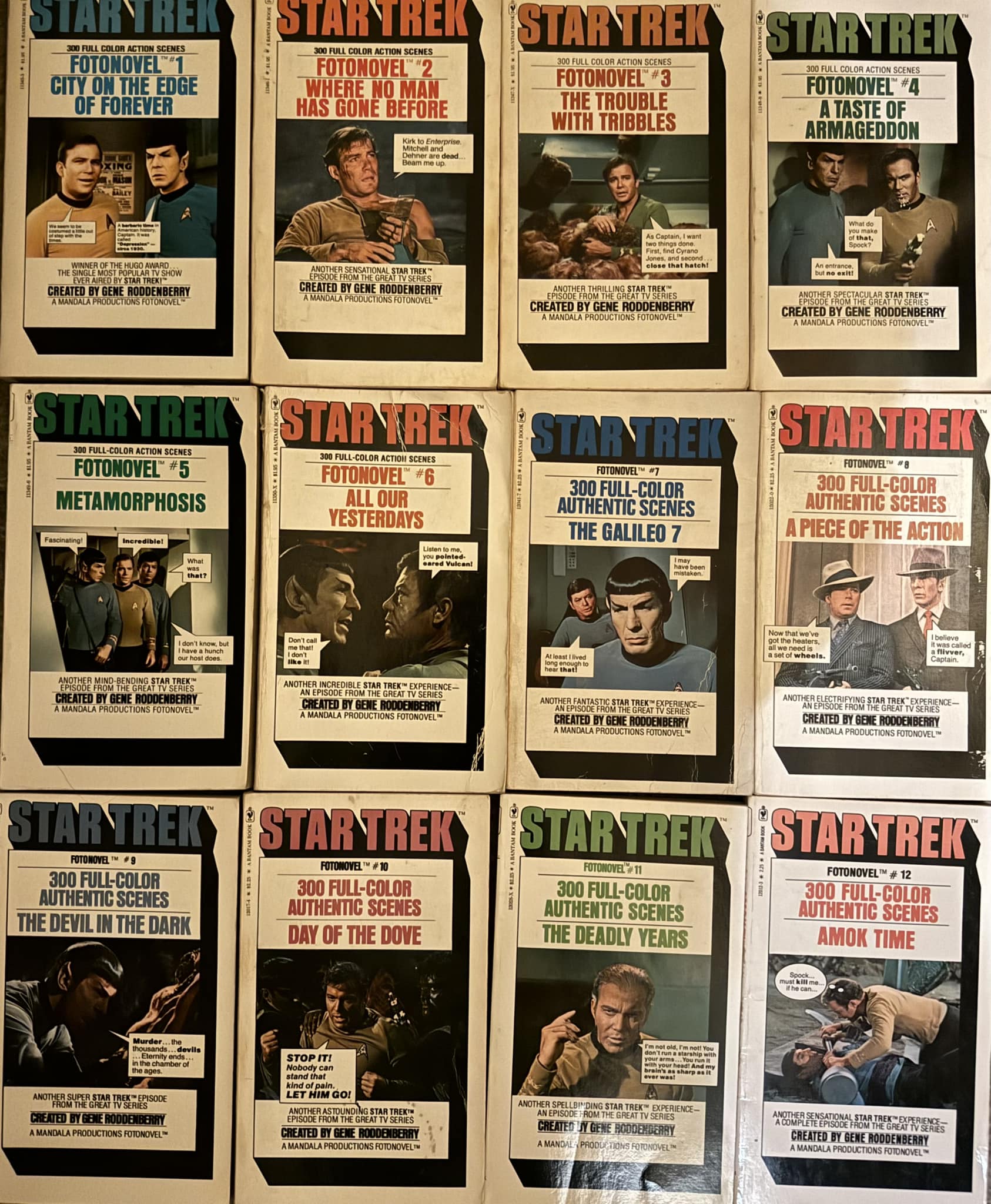 Star Trek fotonovels from the 70s