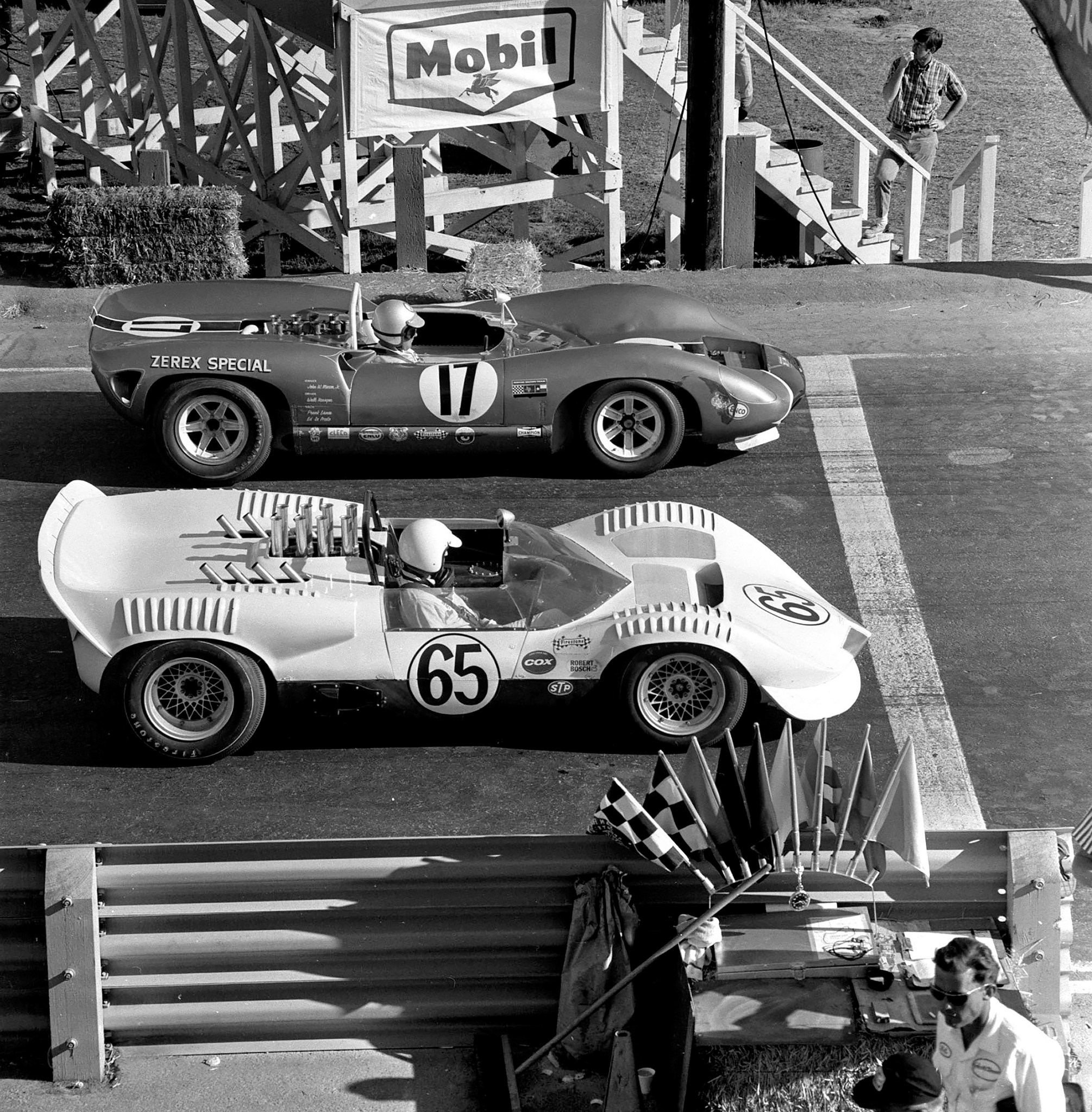 Walt Hansgen and Hap Sharp at 1965 Monterey Grand Prix