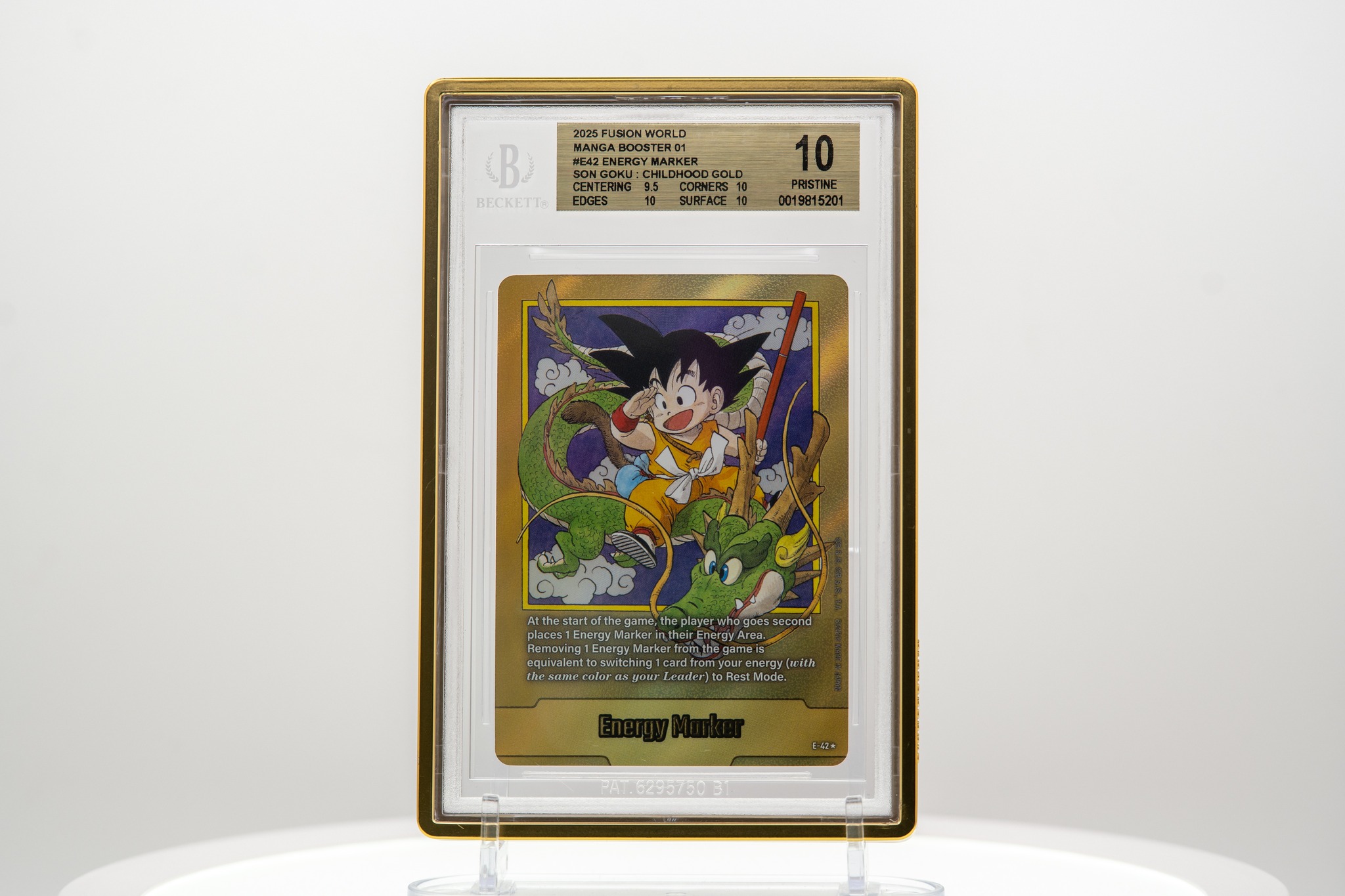 A BGS 10 Black Label Son Goku Super Alt Art SCR Manga just sold on