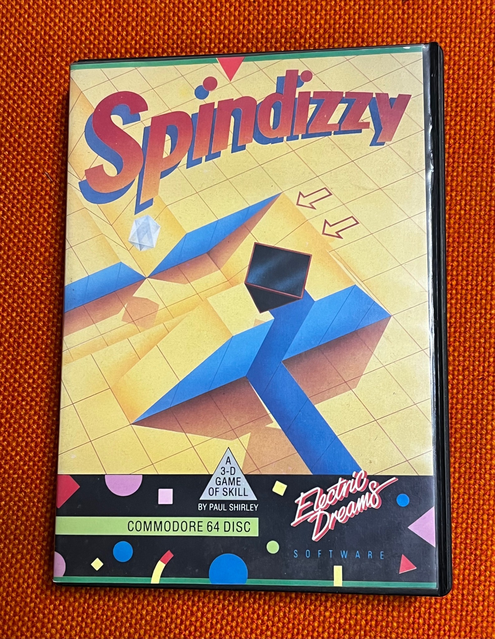 Spindizzy game on Commodore 64