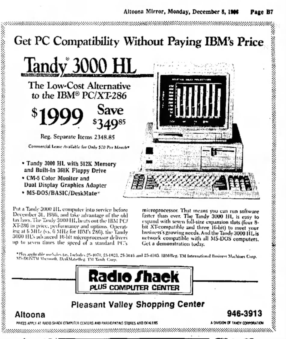 Check the specs on this 1986 computer! Monday, December Page Get