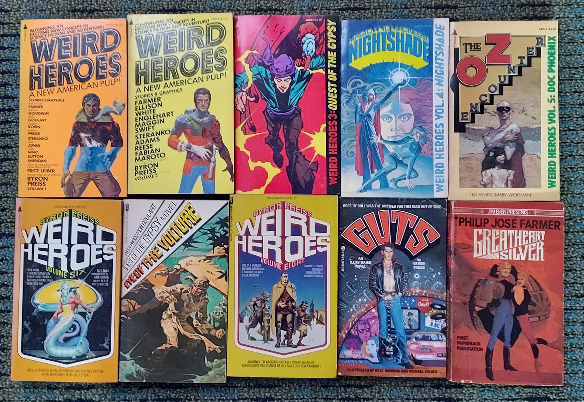 My Weird Heroes collecting plus an orginal comic in.paperback form