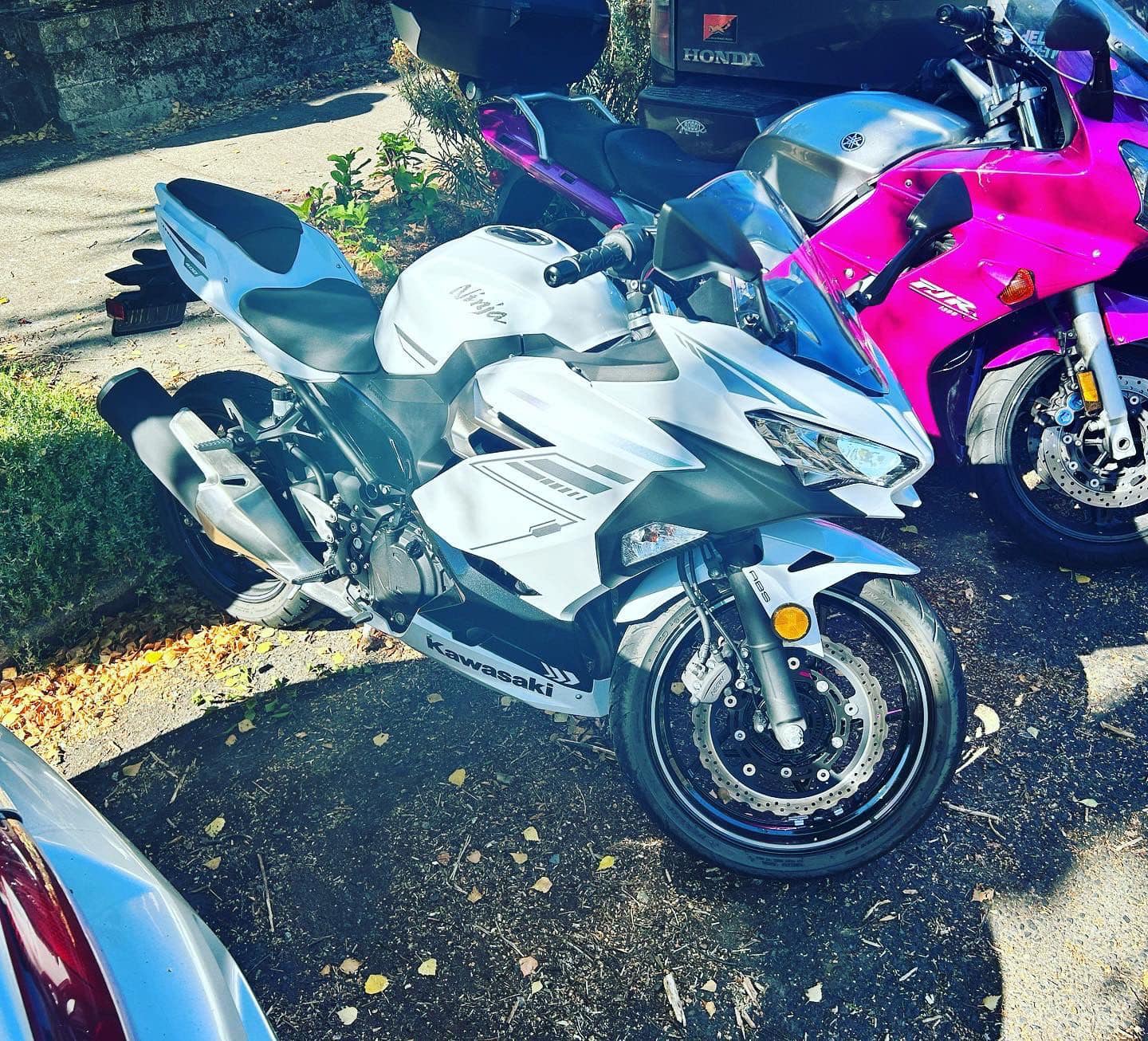 Stolen red Kawasaki LTD 750 found in Portland