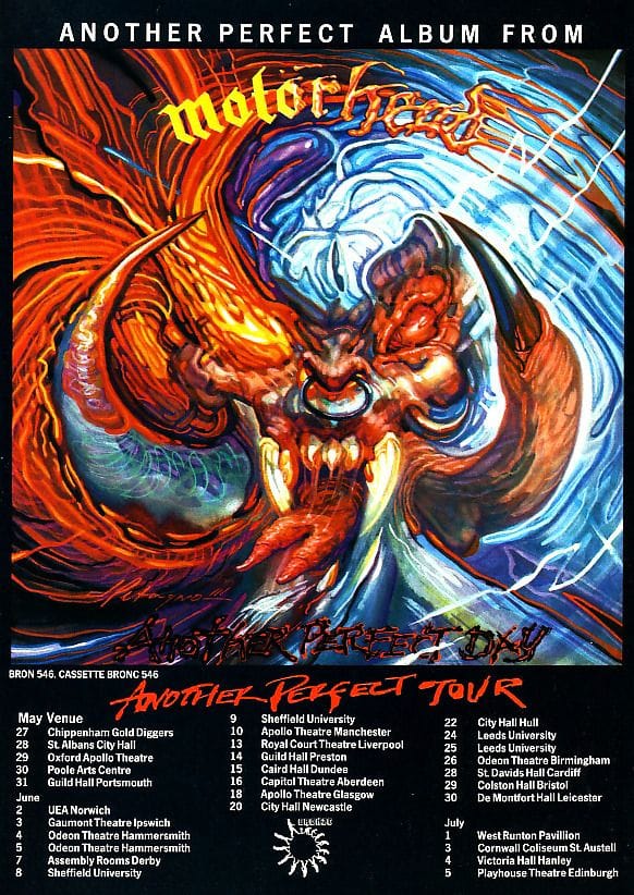 In May 1982 Motörhead were on the US leg of the Iron Fist tour and