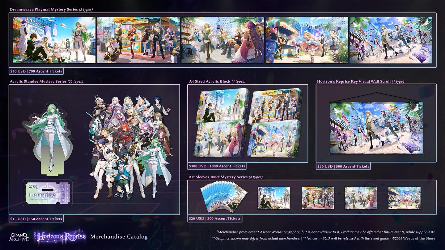 Horizon's Reprise merchandise catalog debuts at Ascent Worlds in