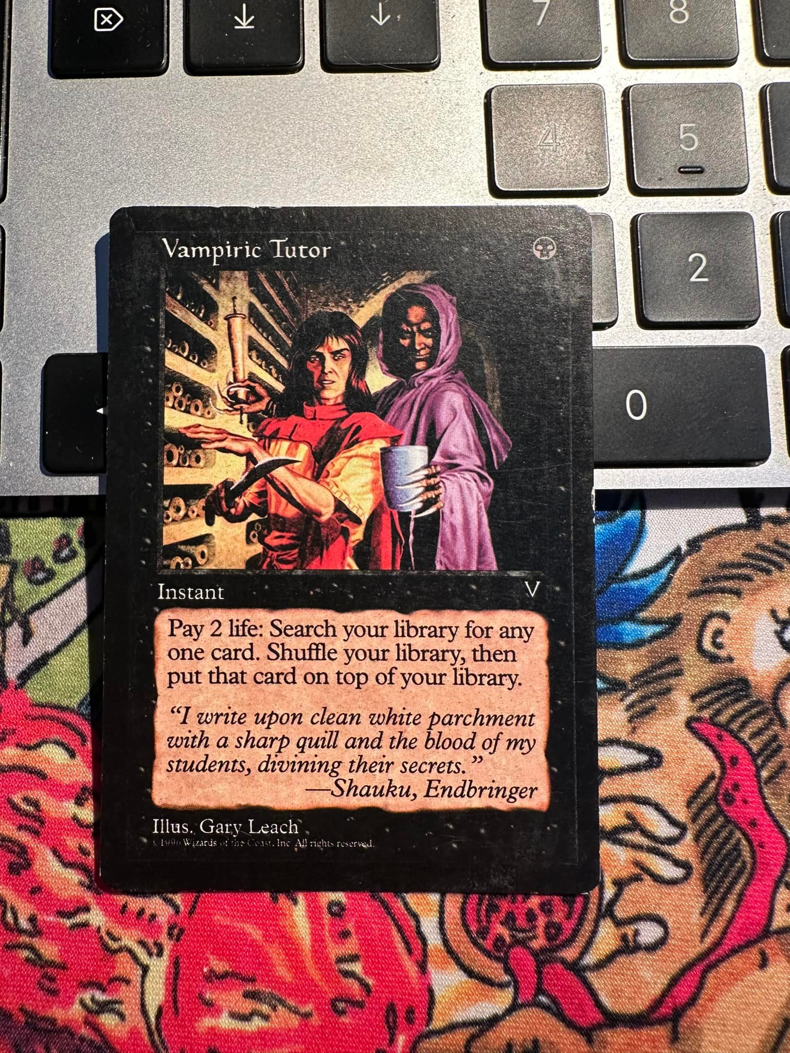 Selling Vamp Tutor silver scroll Magic The Gathering card