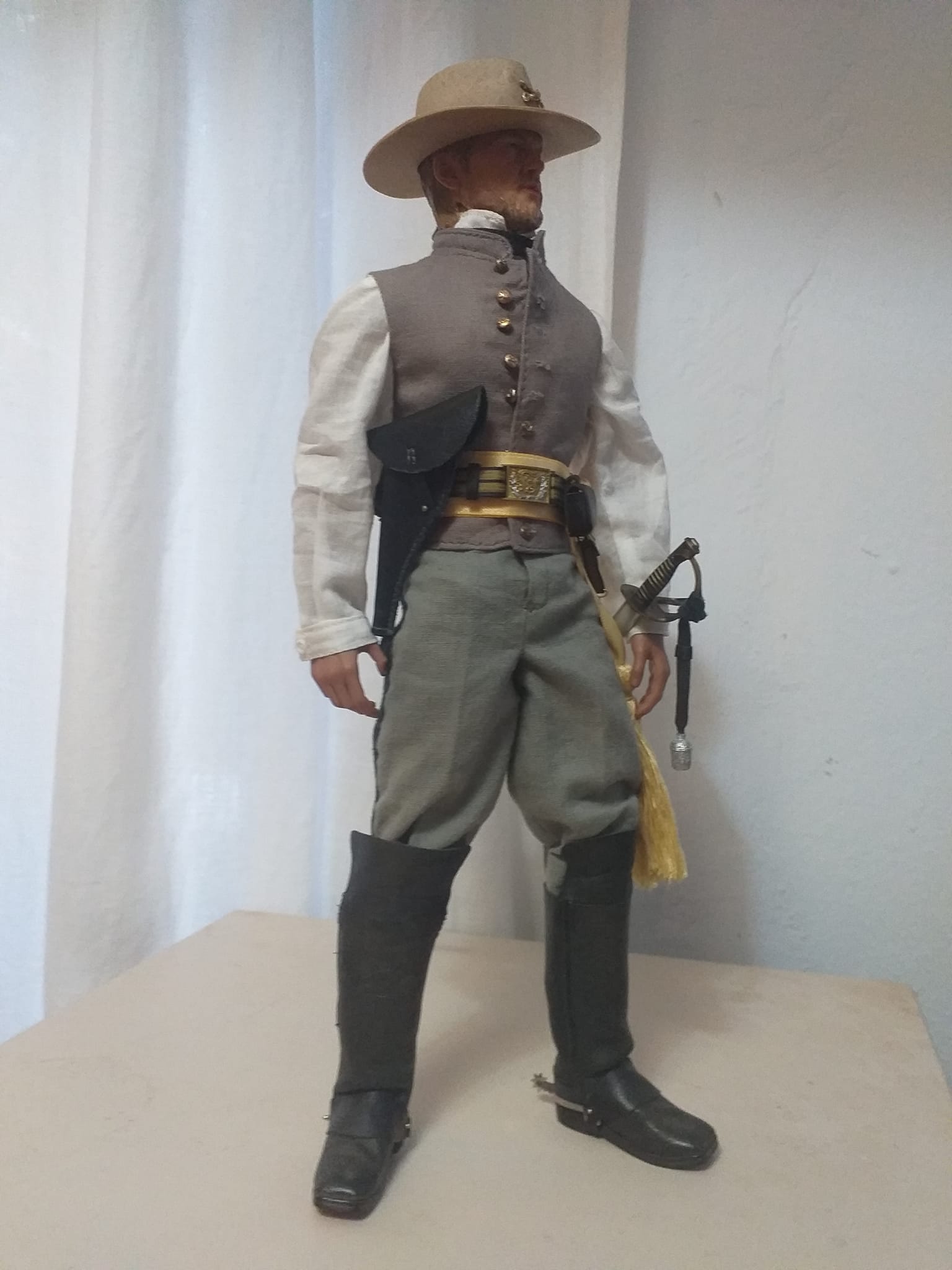 Veste En Jean Western échelle 1/6 Pour Figurine D'action 12 Pouces - Neuf, Customisation - Style Cowboy