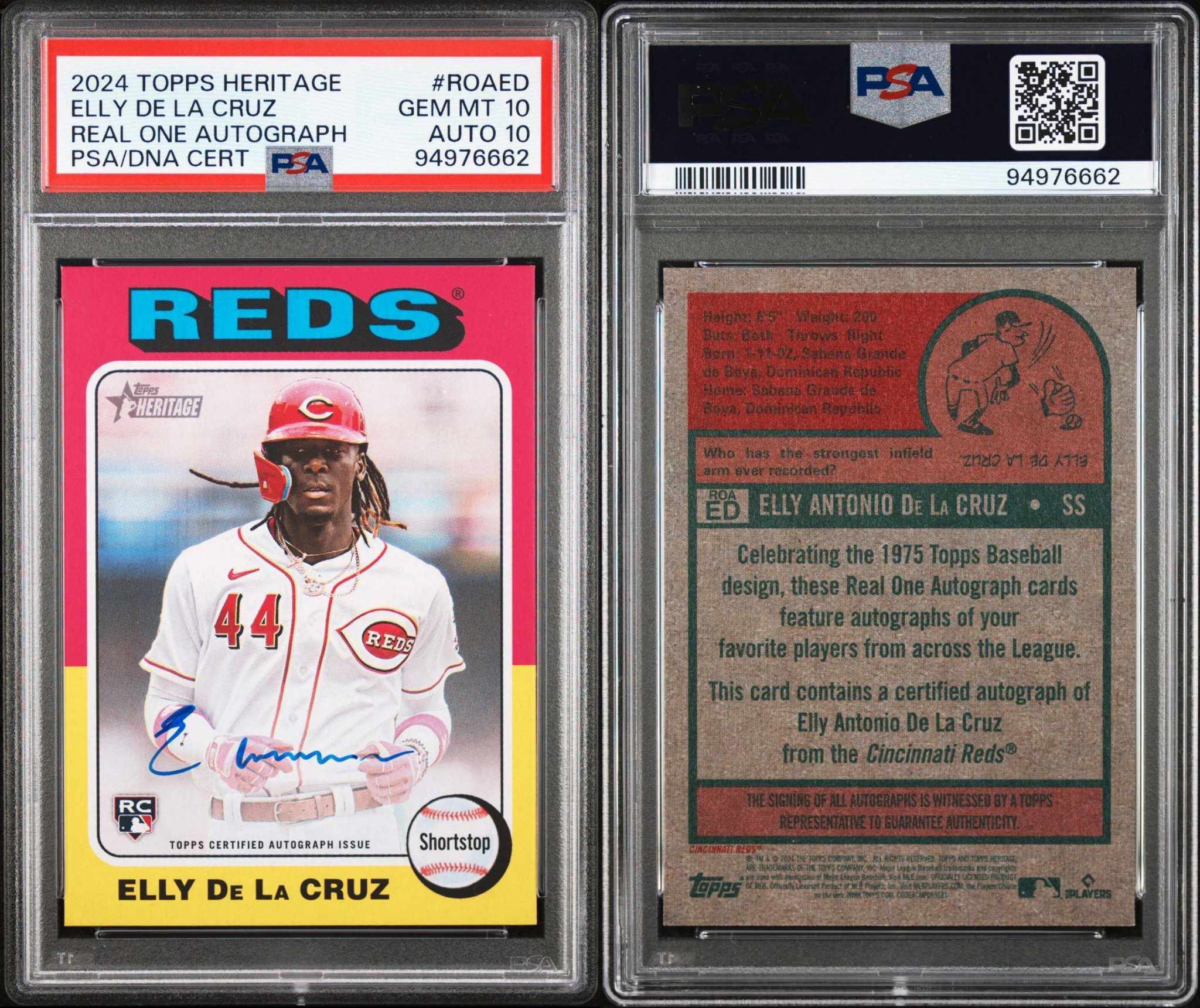 JUST PULLED: Elly De La Cruz 1/1 rookie patch autograph booklet 