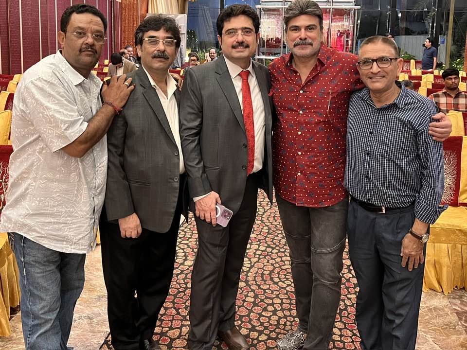 Mukhtar - L to R with Haji bhai, Amir Shirazi bhai bride father Dr ...