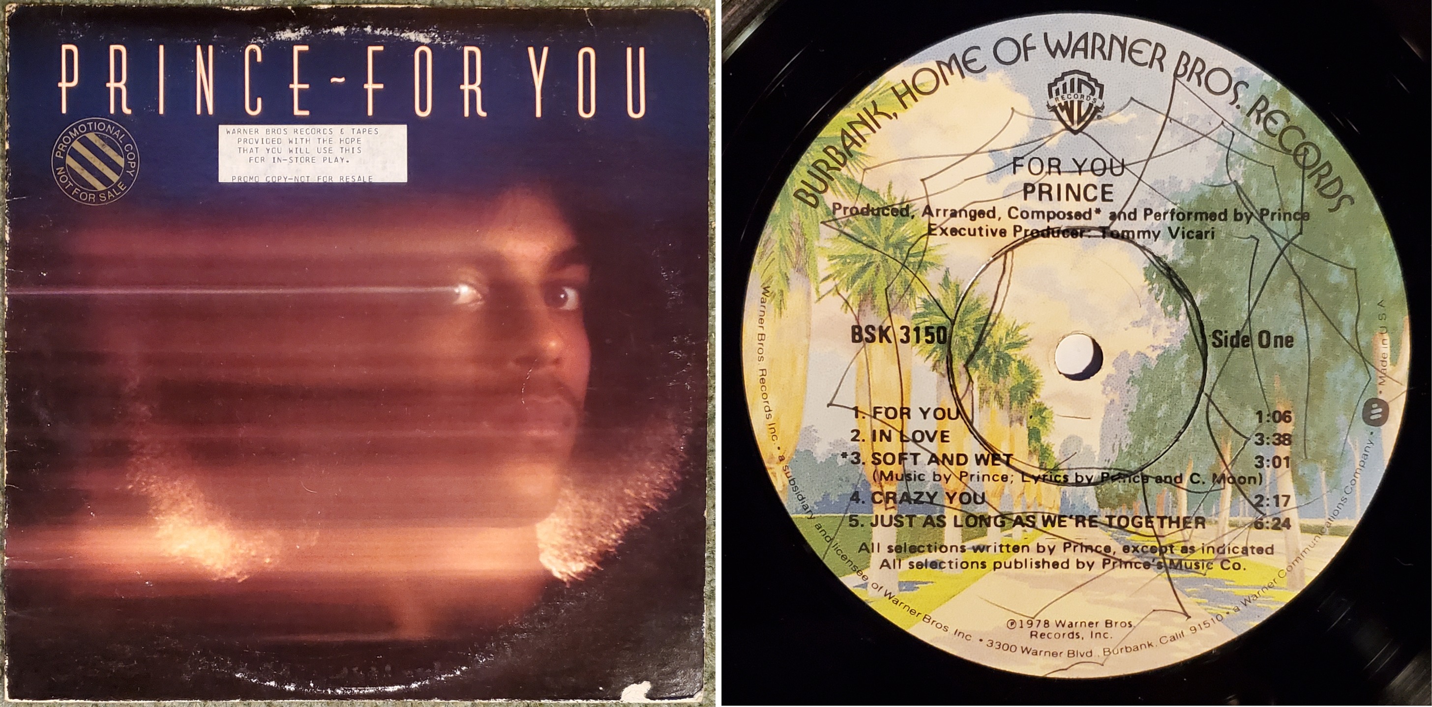 Rare 1978 Prince record in excellent condition