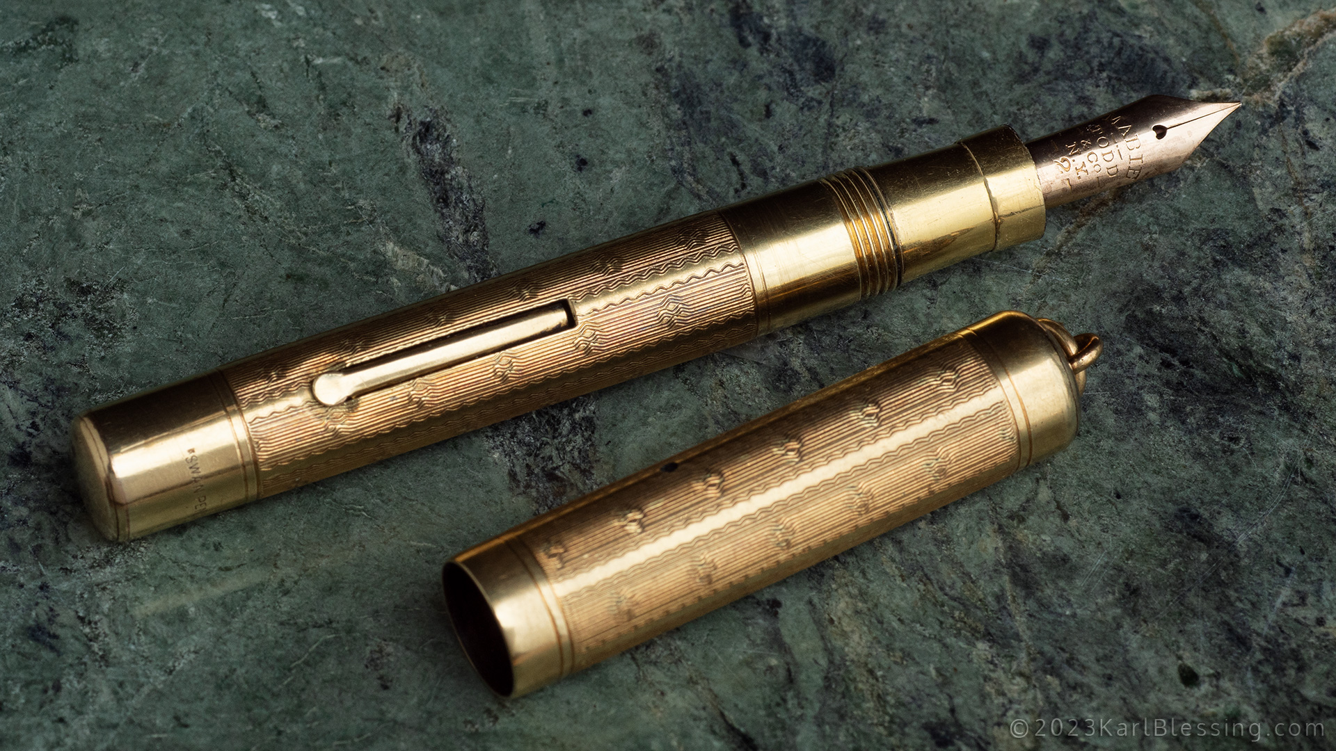 14金無垢万年筆 Vintage Todd & Co.製