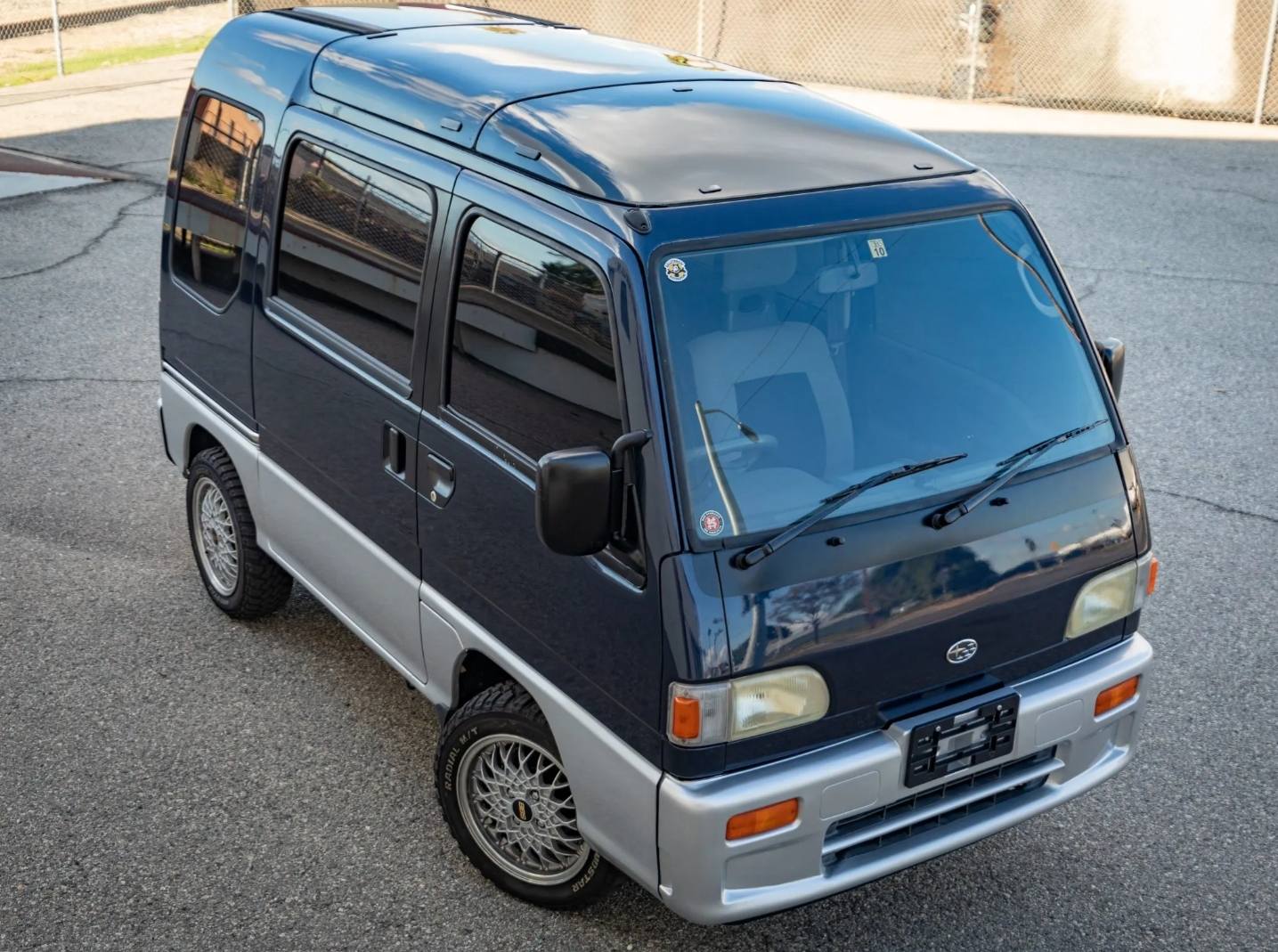 Subaru Sambar retro Kei Van, circa 1994. My photo. Taken in