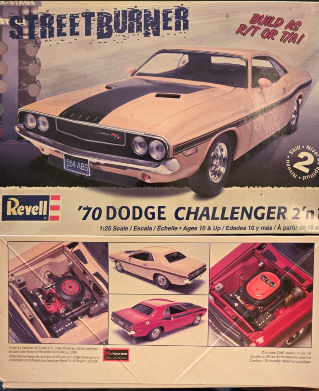 Building a 1/25th scale custom Dodge Challenger R/T