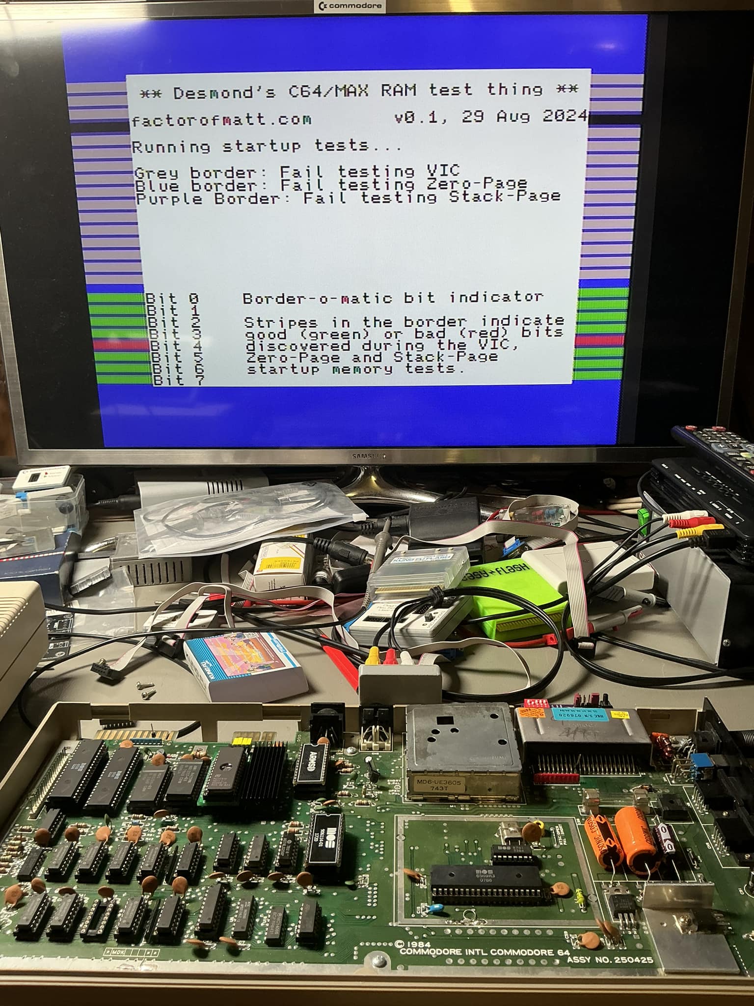 Building a versa64cart with destestmax for c64