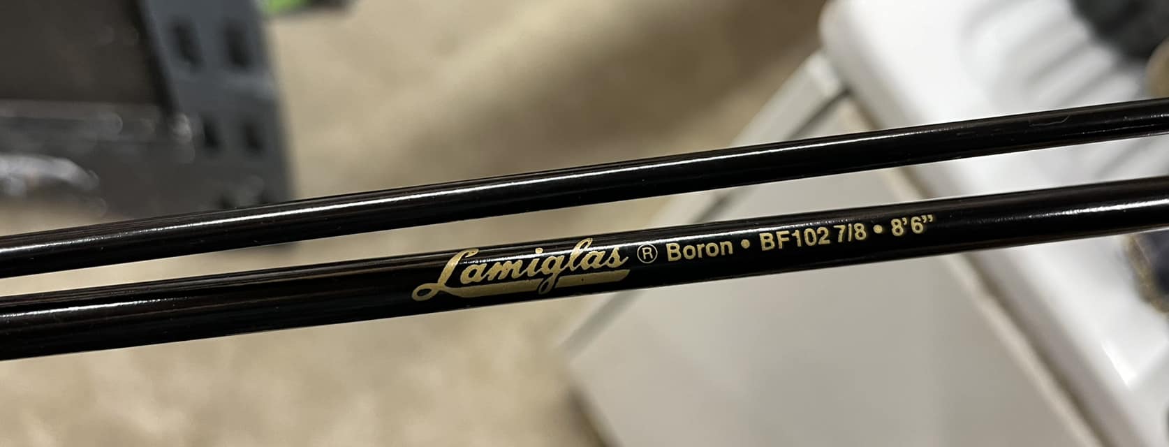 Boron fishing rod blank characteristics