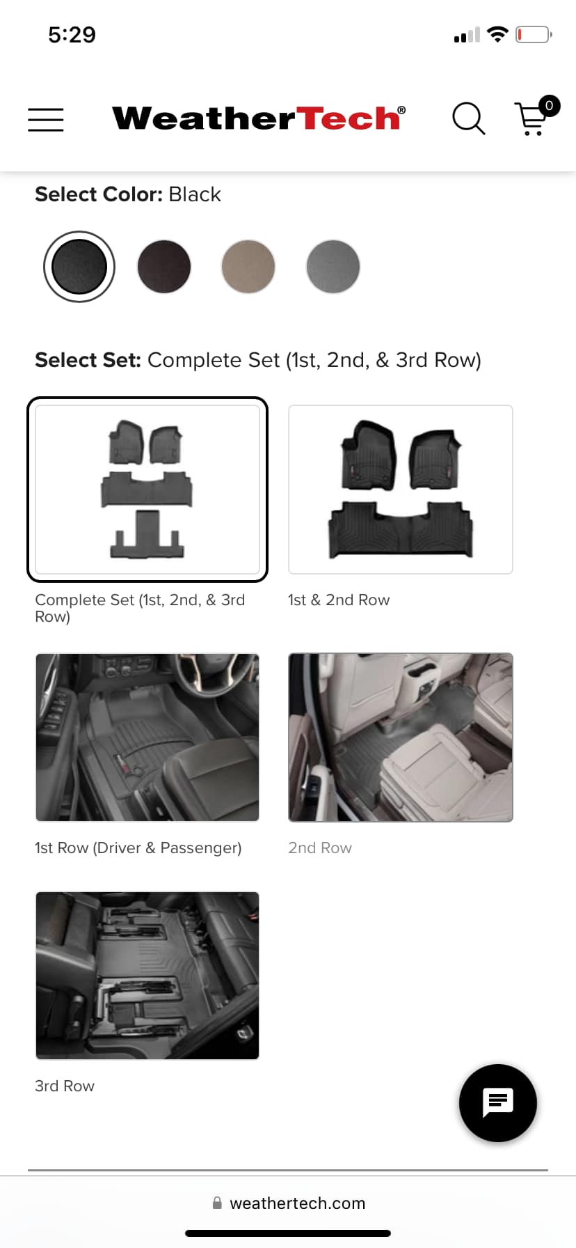 2018 Acadia Floor Mats | Replacement Carpet | Black | 2nd Row Captains Chairs Denali Logo P 92297807