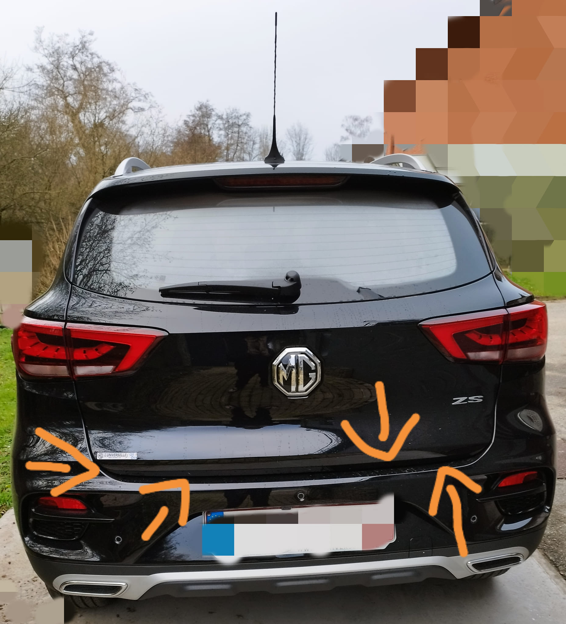 ELMASLINE Tapis 3D Sur Mesure Coffre + Sol Pour MG ZS Électrique (2021-2025) – Protection Totale Antidérapante En TPE
