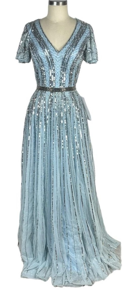 FANSI NOVA Women's Sparkly Sequin Party Dress - Red, V-Neck, Adjustable Straps, Backless & Knee-Length For Evenings & Events (Medium)