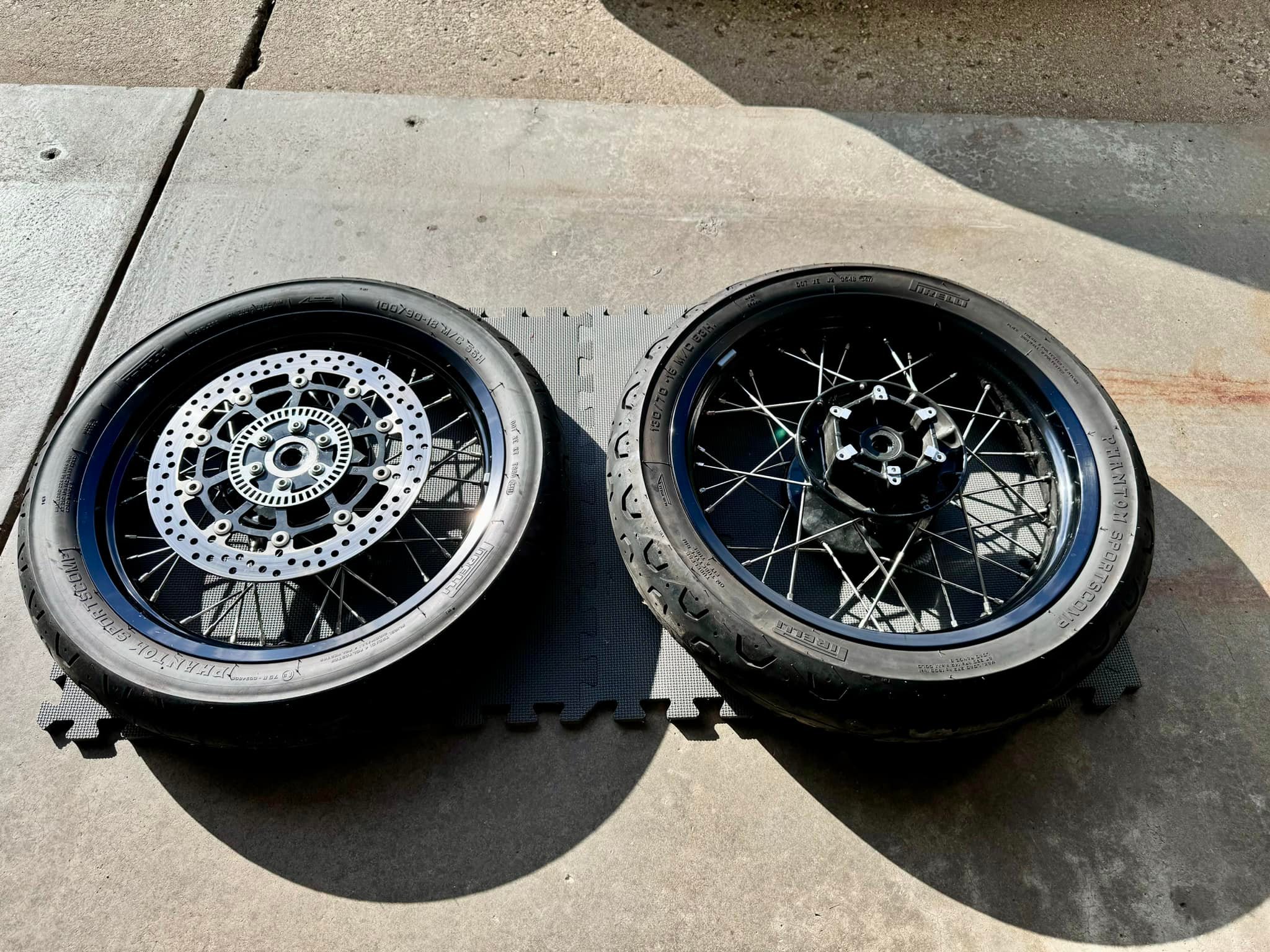 Anyone interested in trading my 2023 blue Tenere 700 wheels for a