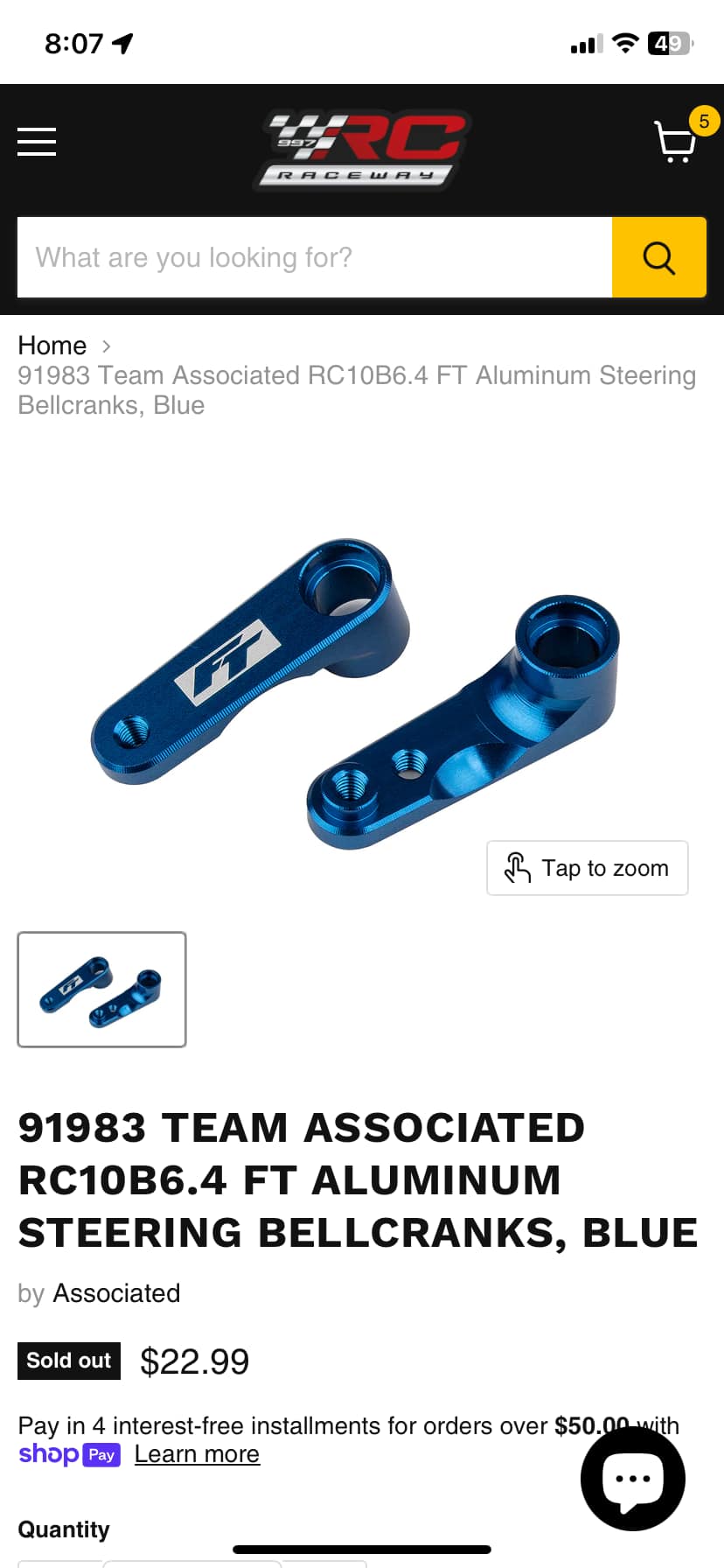B84 FT Aluminum Steering Bell Cranks for sale
