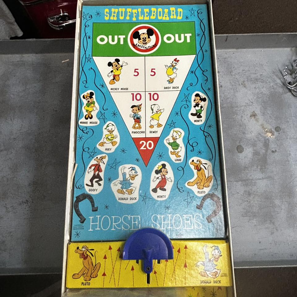 Vintage Disney game set with artwork