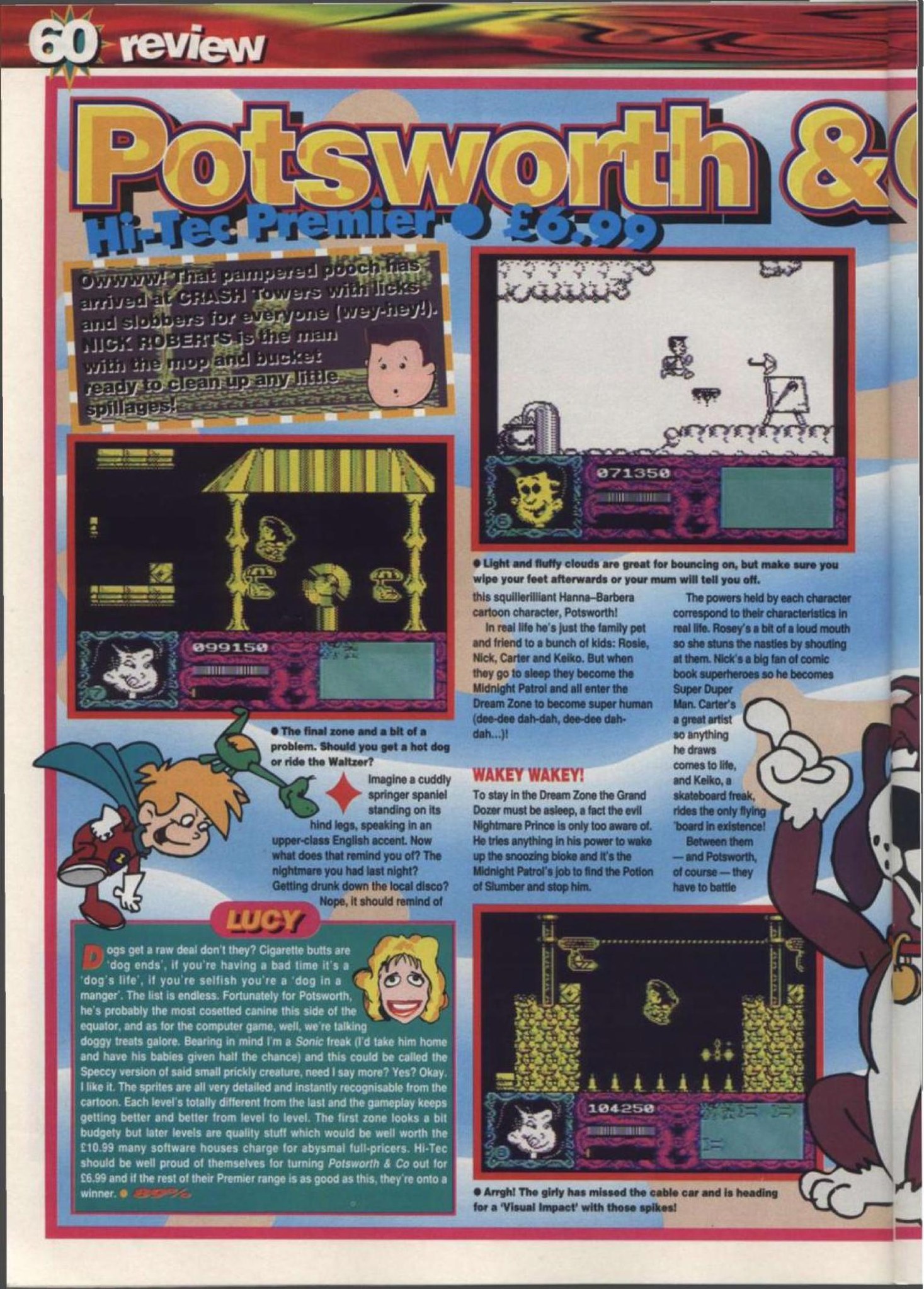 Game of the Day #1403 **Potsworth and Co** (Hi-Tec, 1992) Reviewed