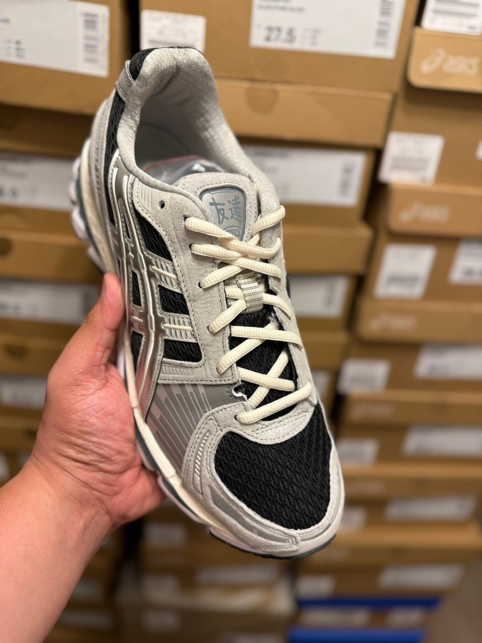 KITH x Asics Gel Kayano 12.1 Peat Cream Tornado Pure Silver Size 