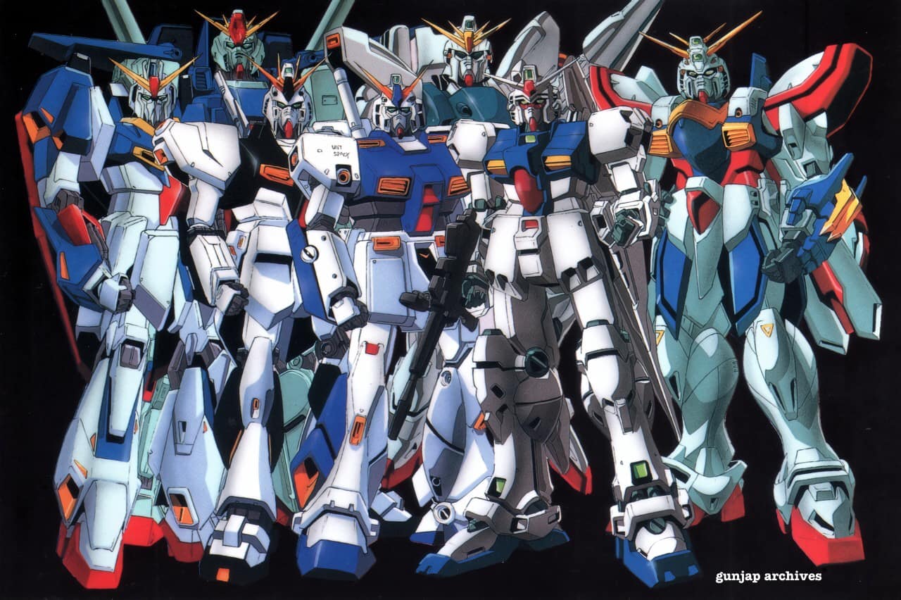 Vintage 8Cm CD Covers for G Gundam featuring Allenby, Domon and