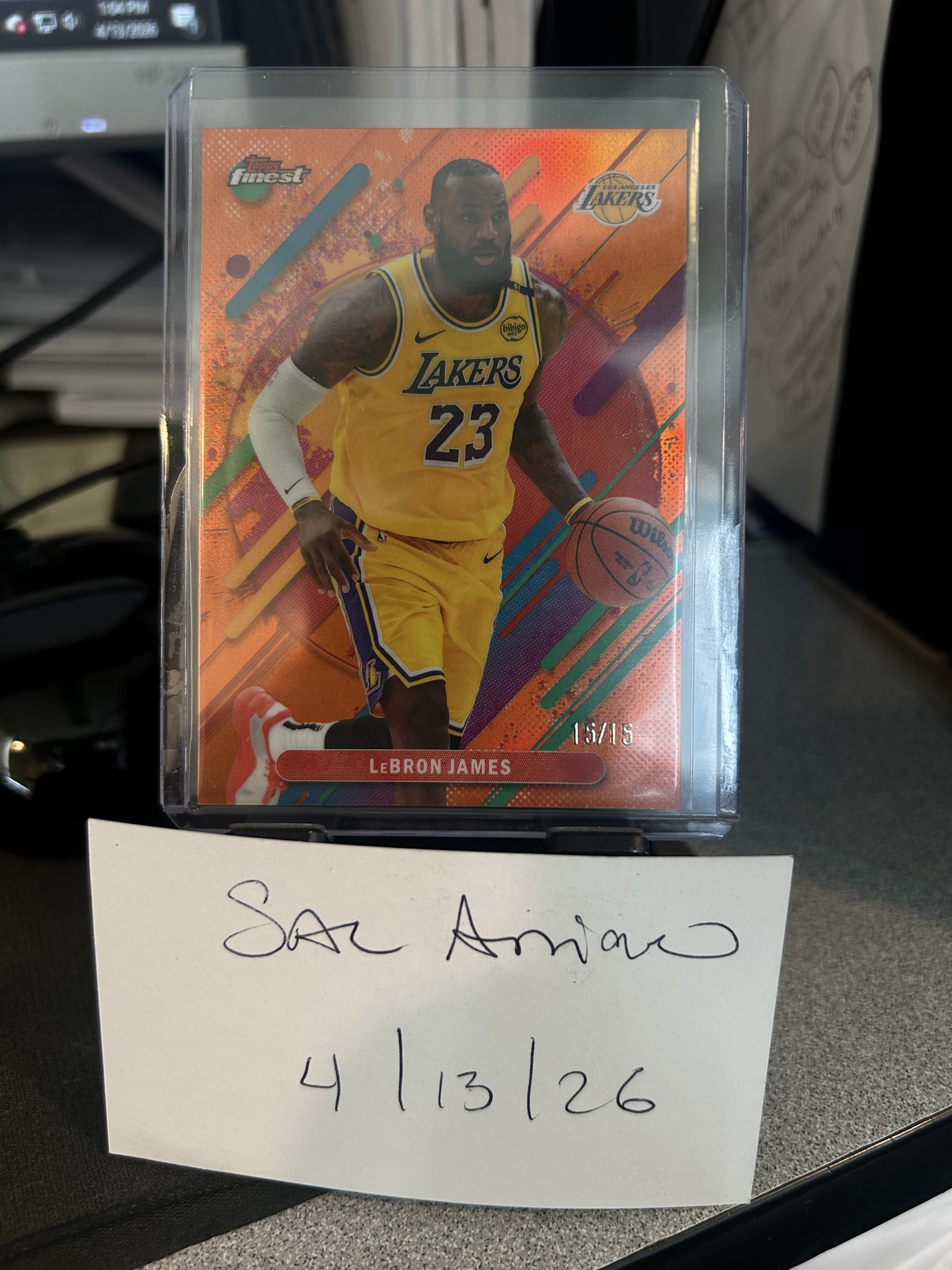A LeBron 1/1 from the return of Topps Finest Basketball 