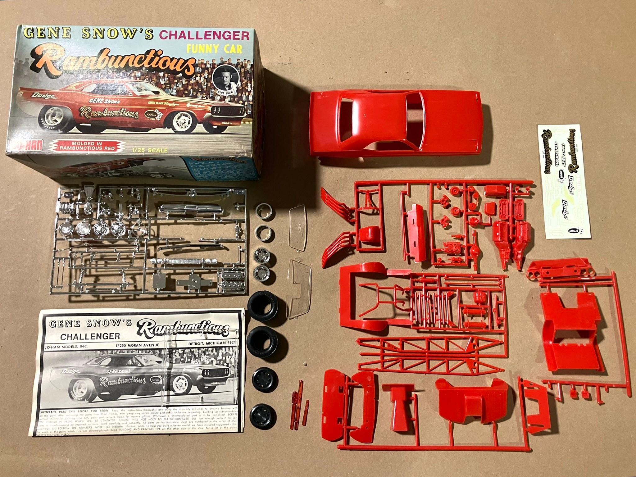 Is the Jo Han Mustang funny car model kit an original issue or a