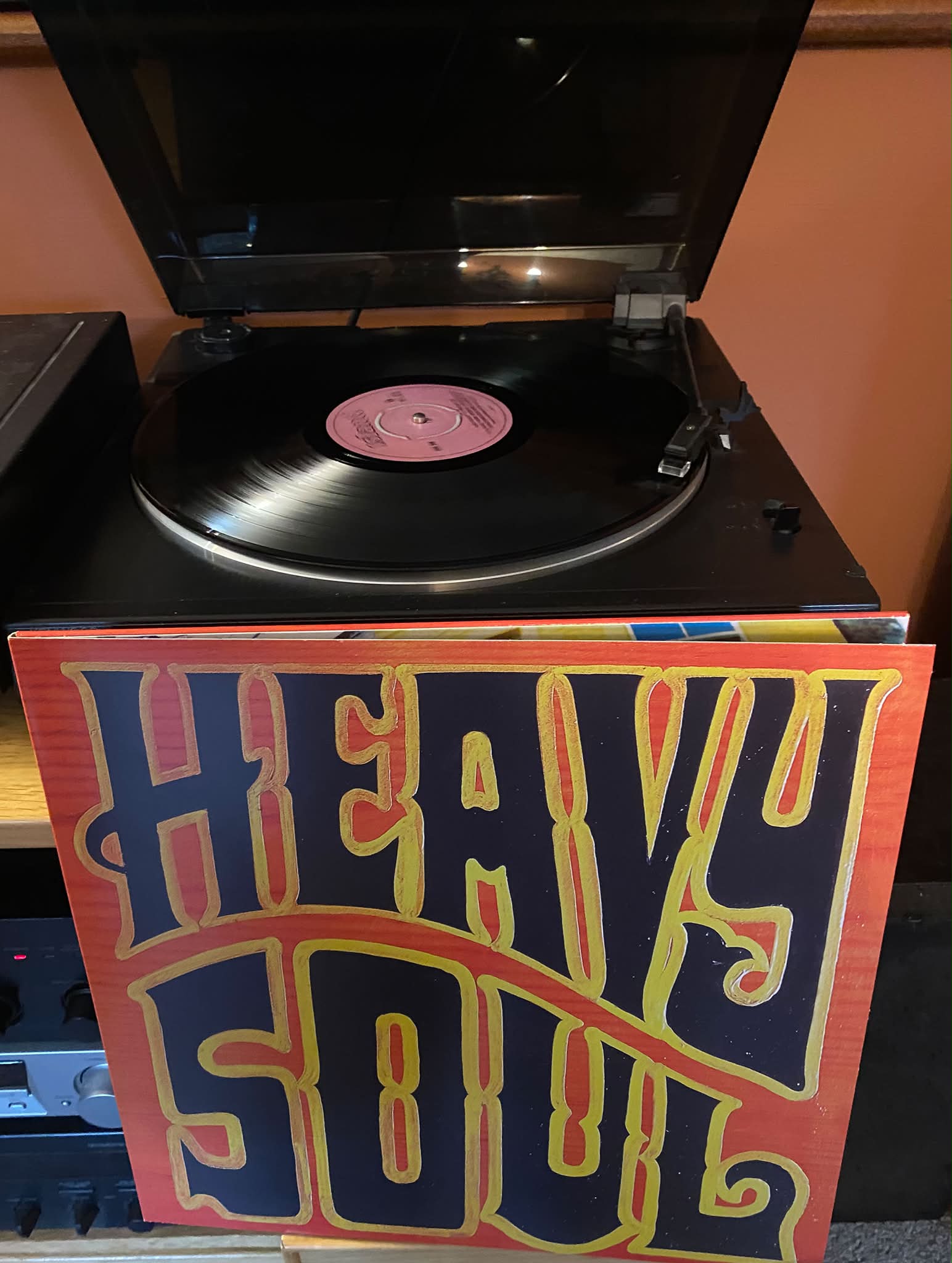 Paul Weller's Heavy Soul vinyl record playing today