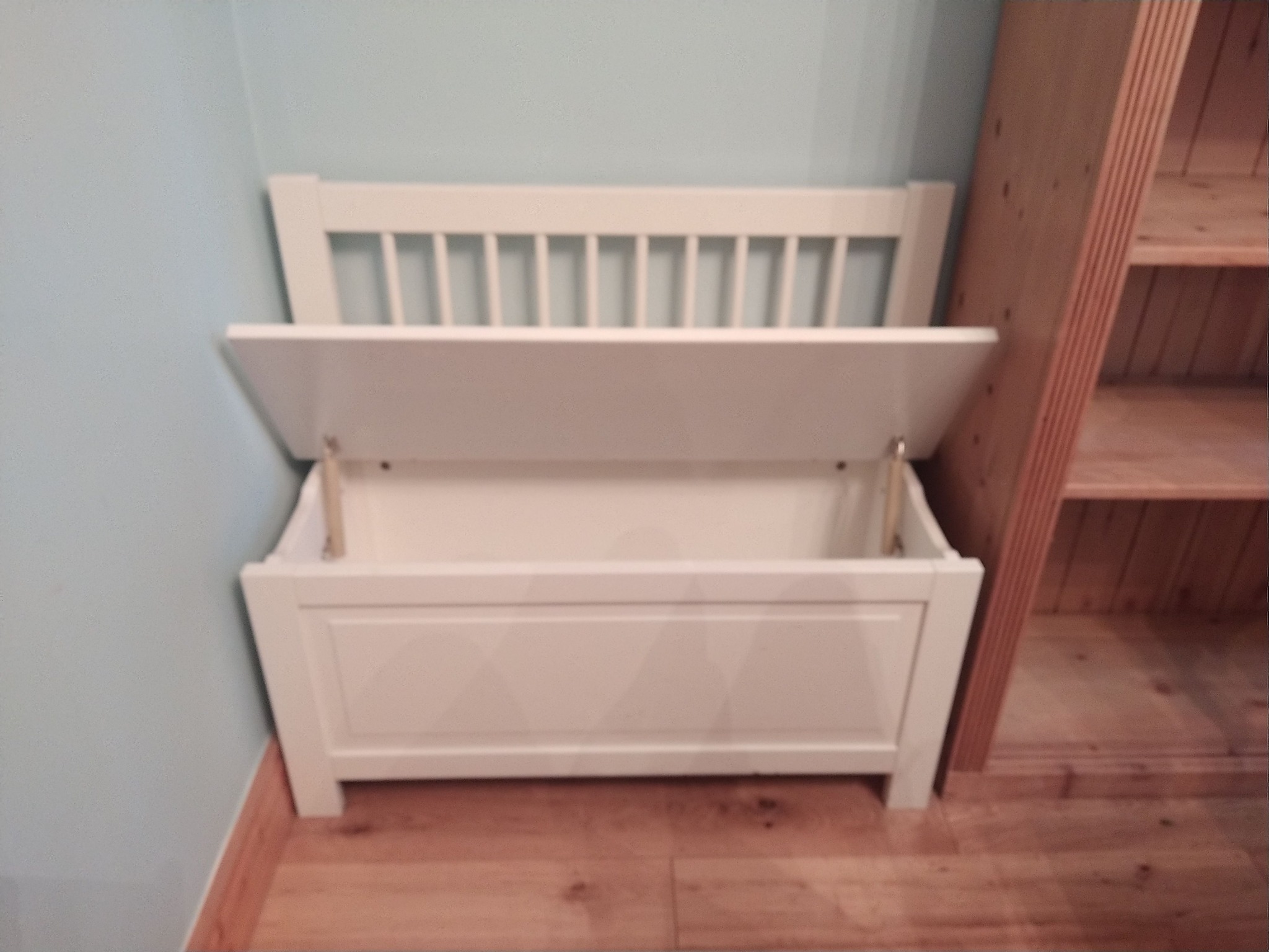 Two IKEA toy chest storage benches free to go from Greystones. Thank you