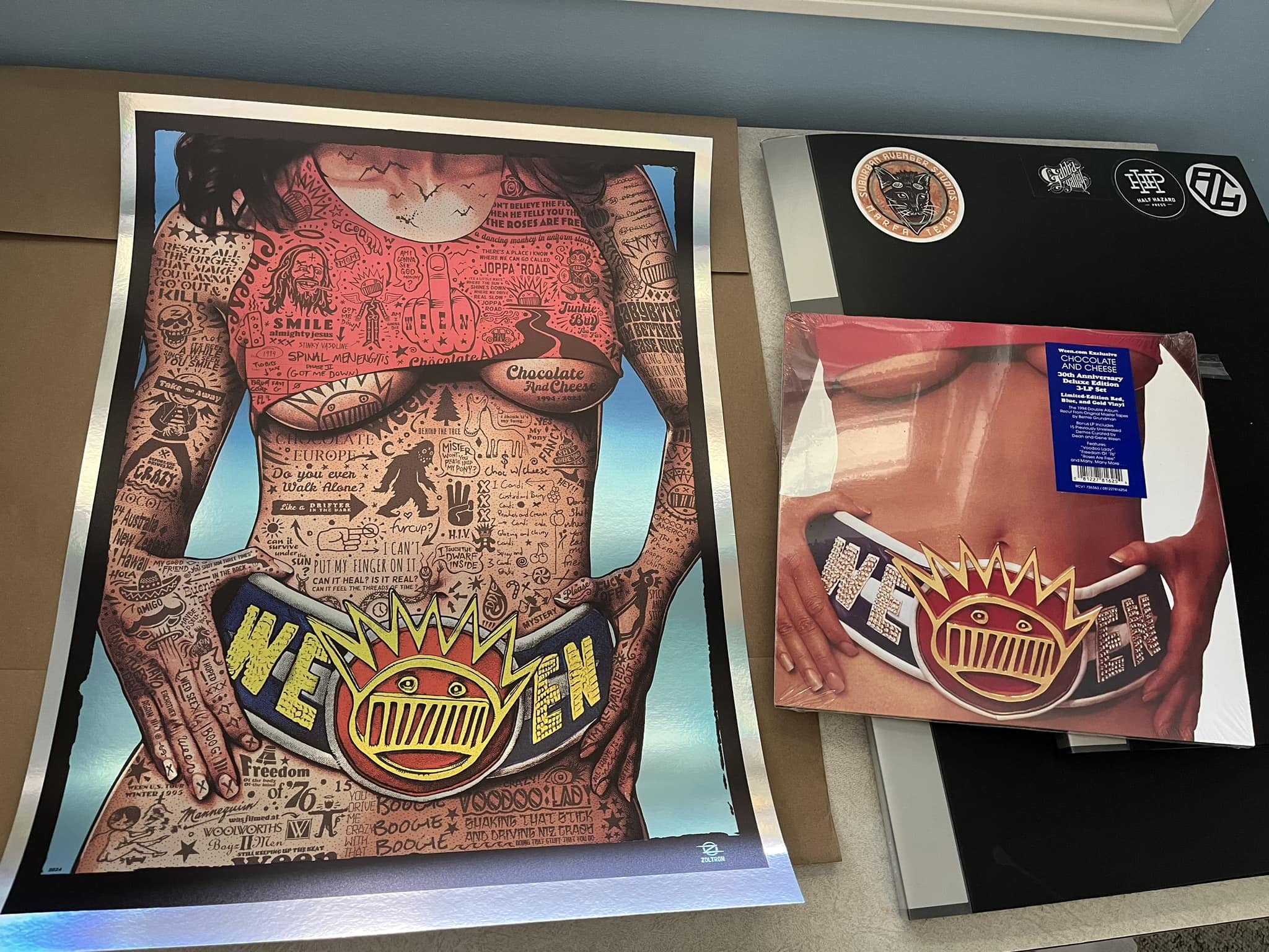 Ween 30th anniversary chocolate and cheese vinyl set