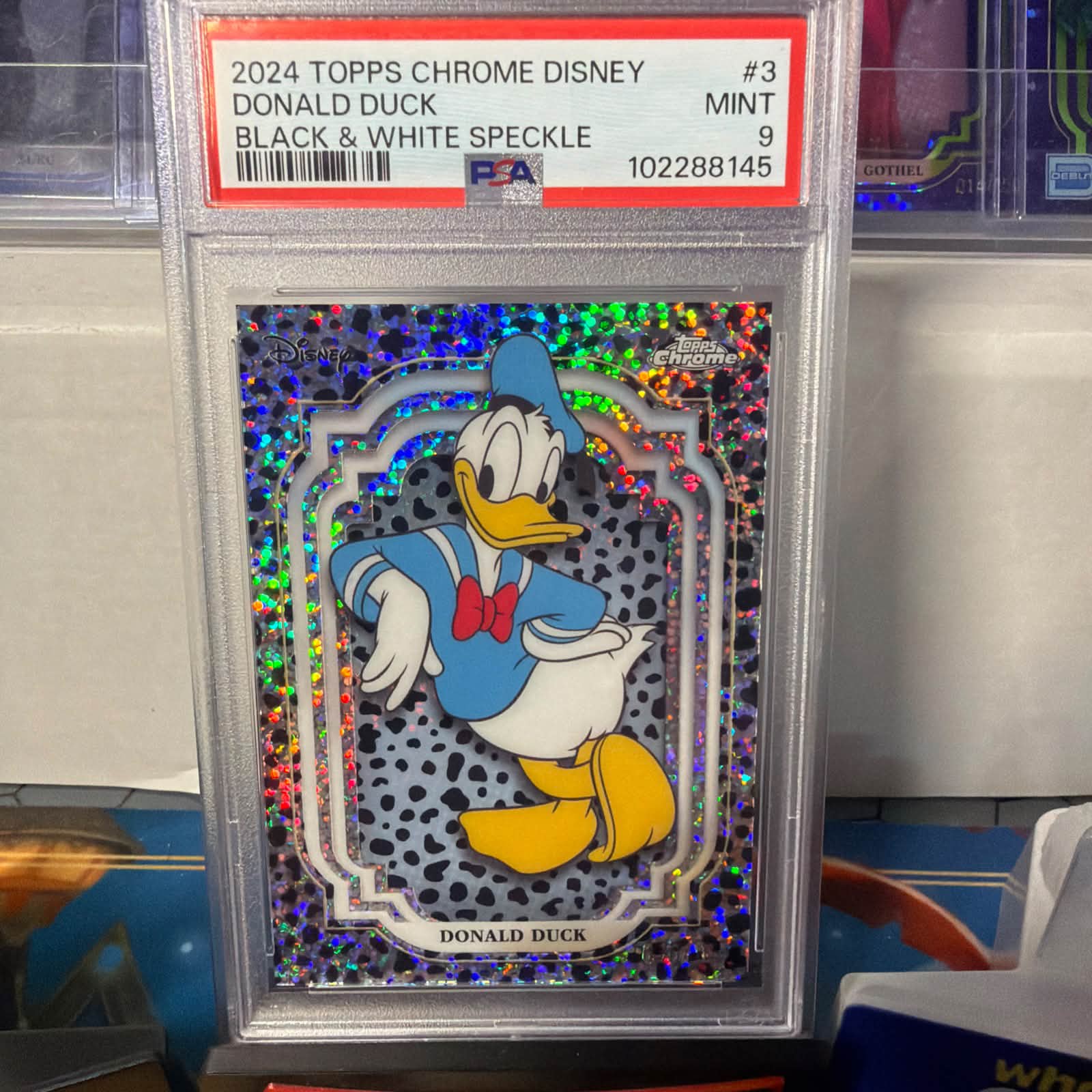 For sale 2024 Topps Chrome Disney PSA 9 cards Mickey /99 PSA 9