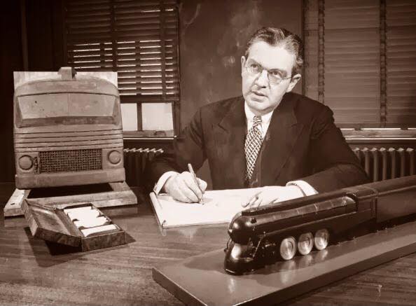 Henry Dreyfus' office with unique 20th Century Hudson model