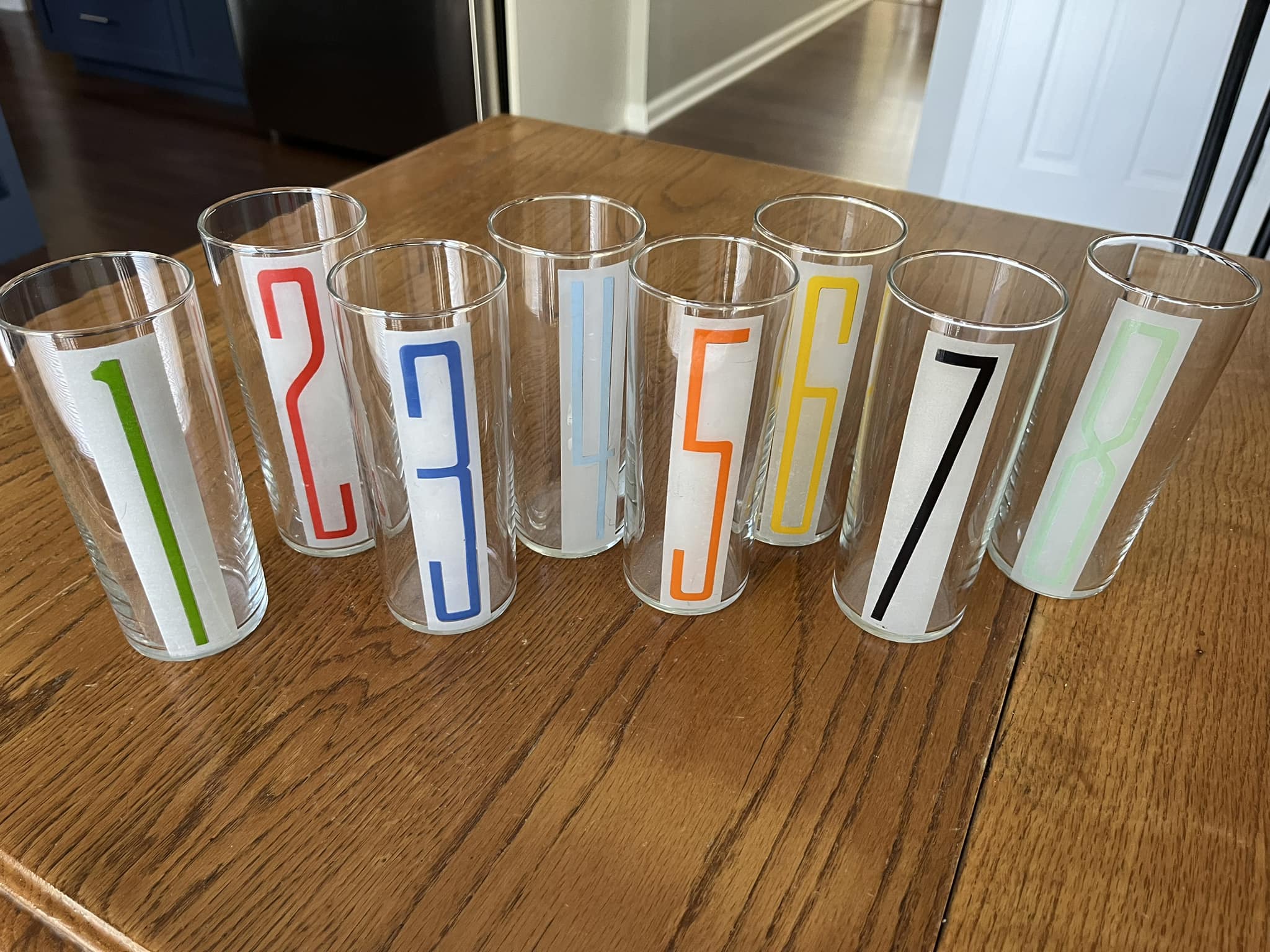 Red Barn bicentennial glasses from 1976 display picture 1