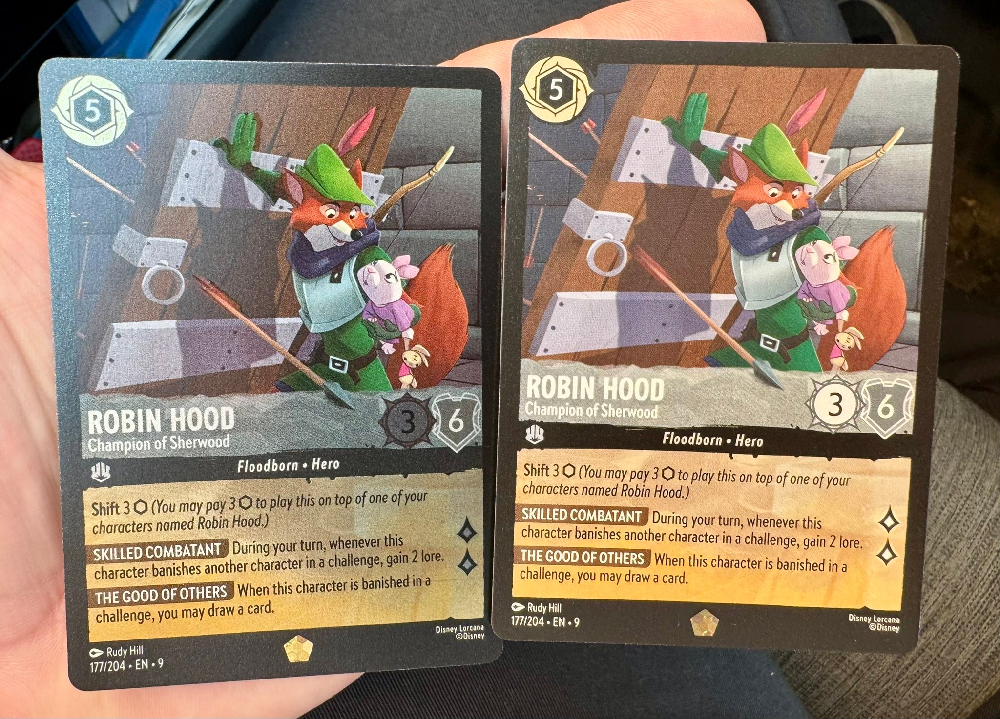 ロルカナ エリー・フレドリクセン 75/207 Foil エラー Which Disney Lorcana card is the error card, foil or non-foil?