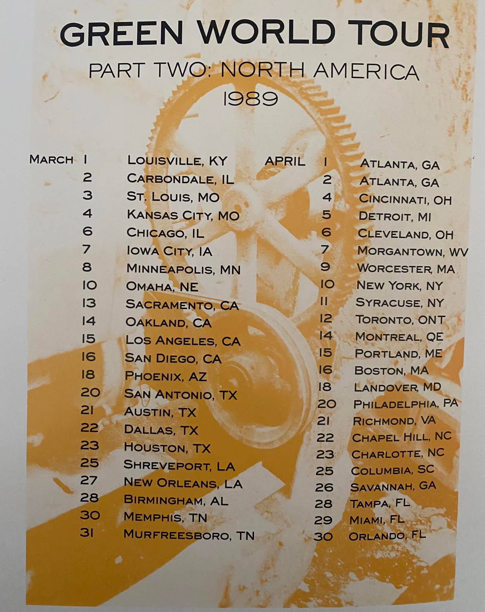 R.E.M. Green Tour 35th Anniversary Memories and Experiences