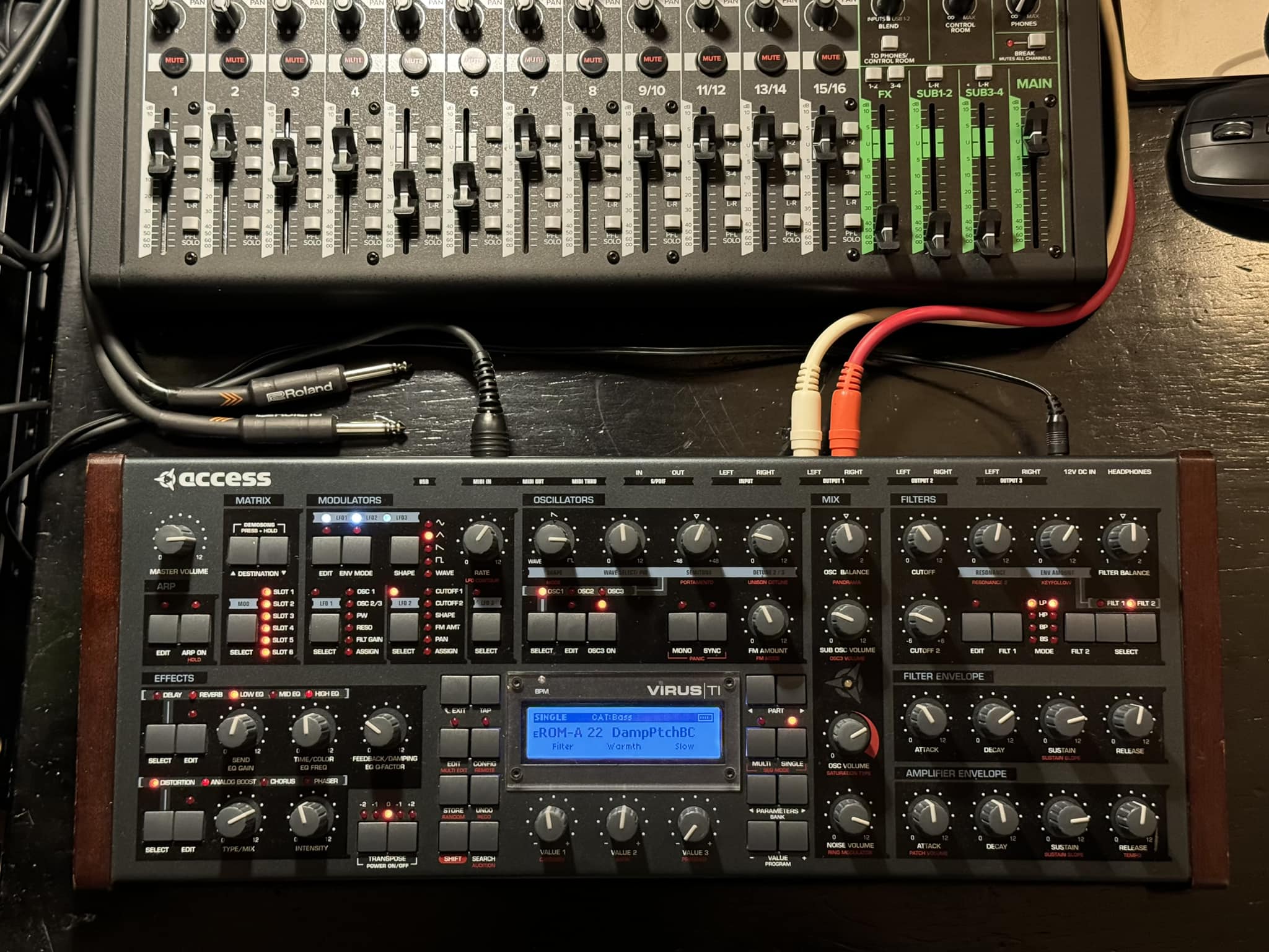 New Access Virus TI synth in the studio