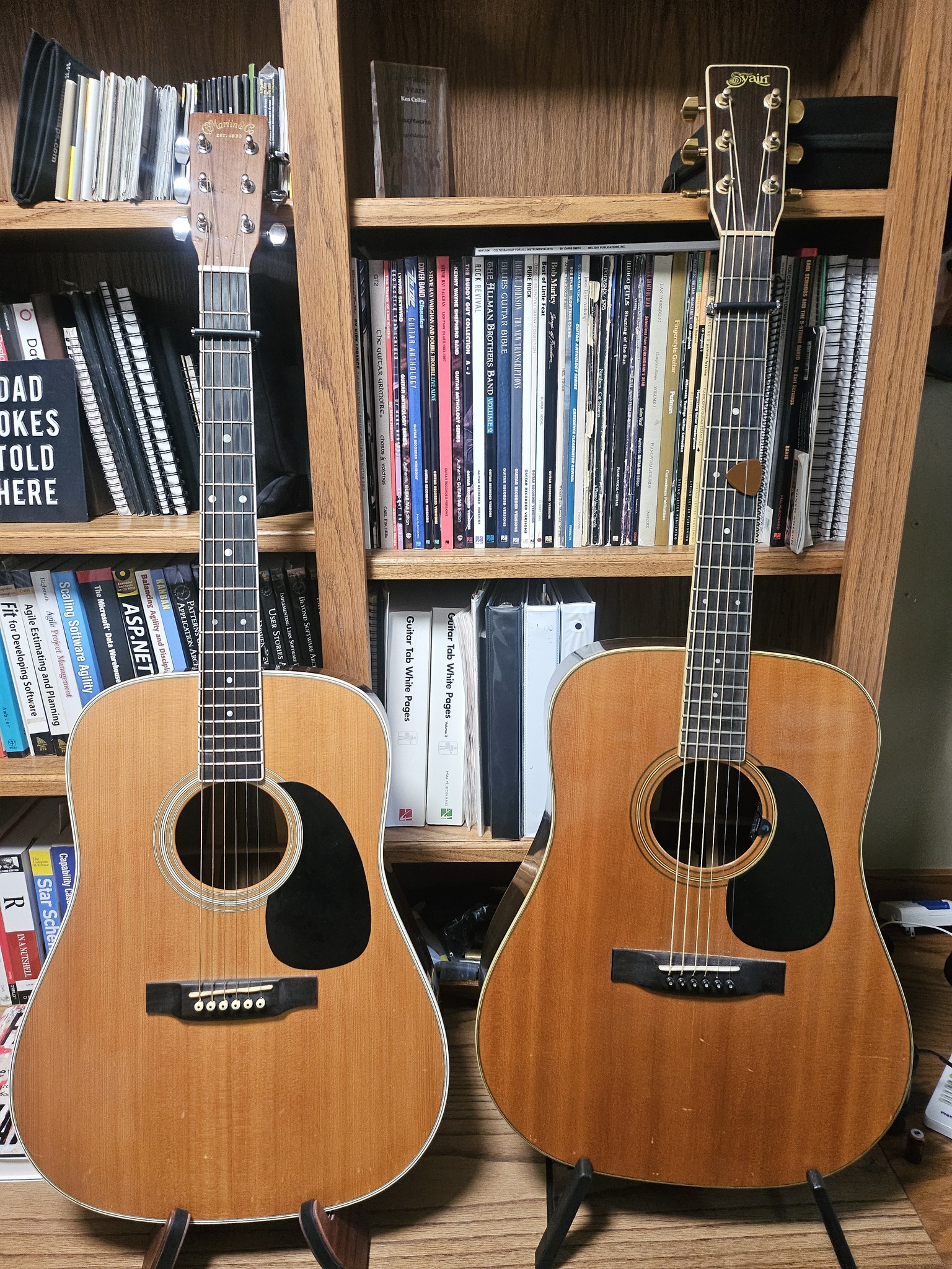 Comparison of 1978 S.Yairi YD-305 and 2002 Martin D-35