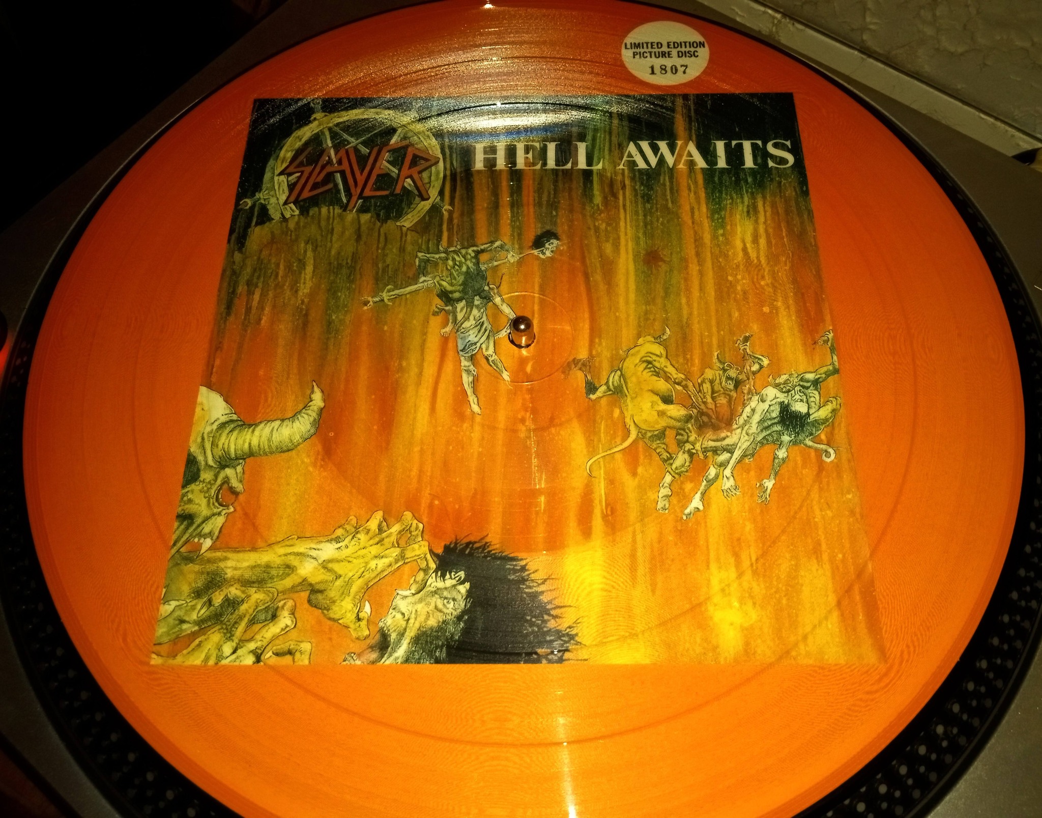Slayer's Hell Awaits limited edition picture disc