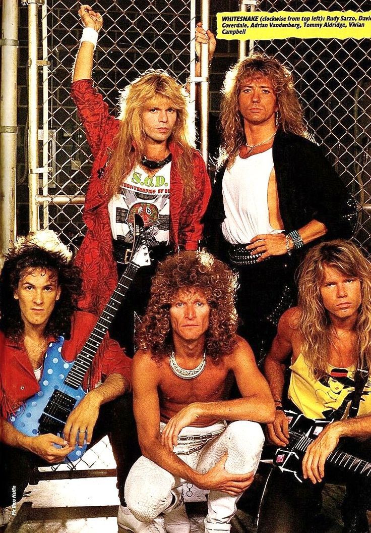 WHITESNAKE (1984) (From Left) Neil Murray, John Sykes, David 