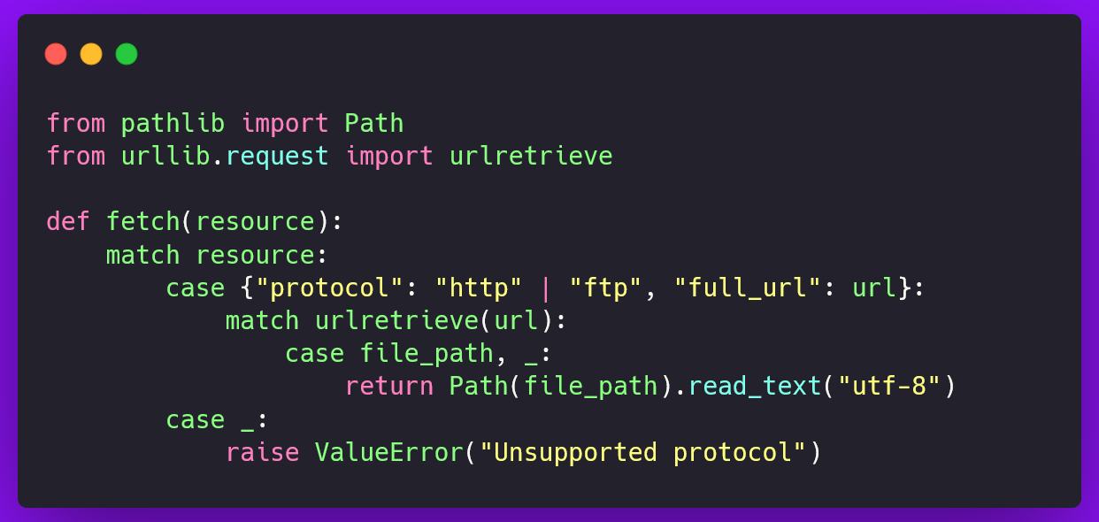 Real - 🐍📰 Structural Pattern Matching in Python — https://realpython ...
